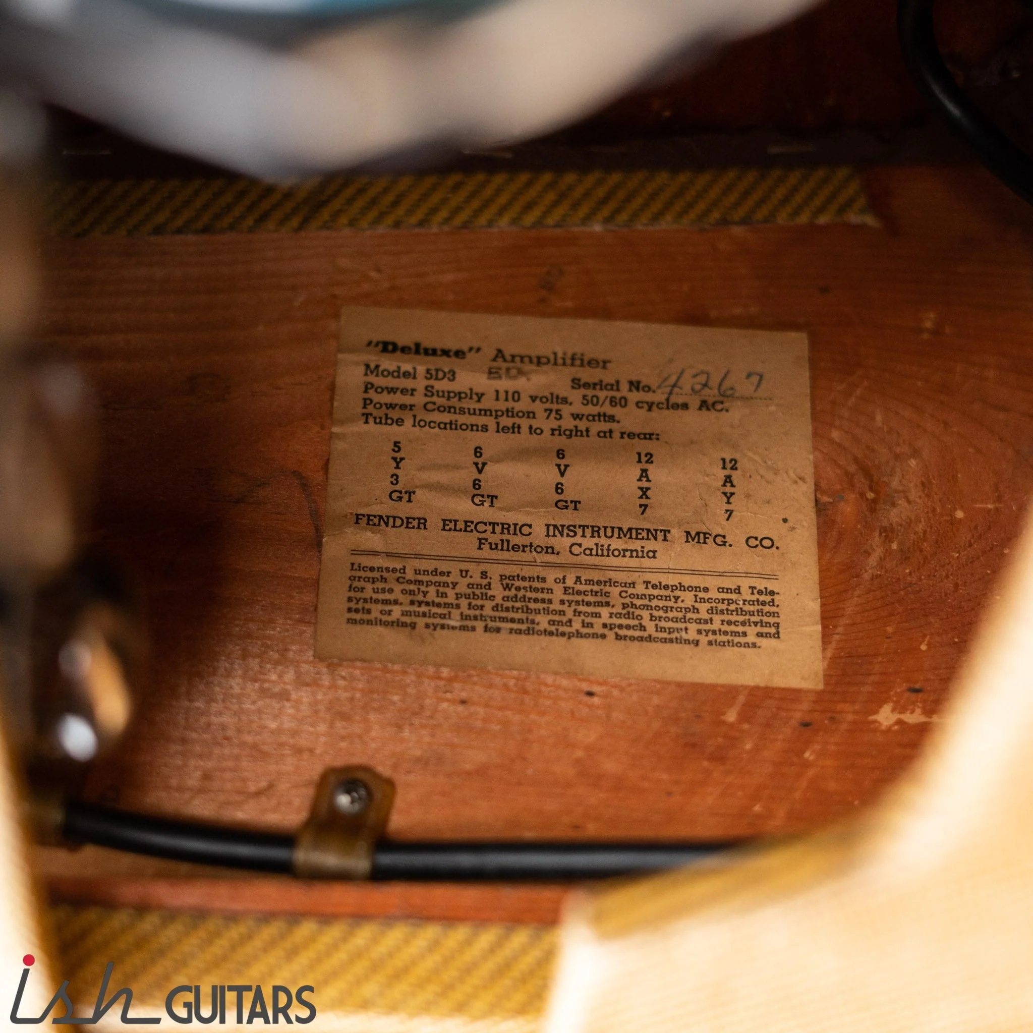 1955 Fender Deluxe 5D3 (Re-Tolexed) - Image 12