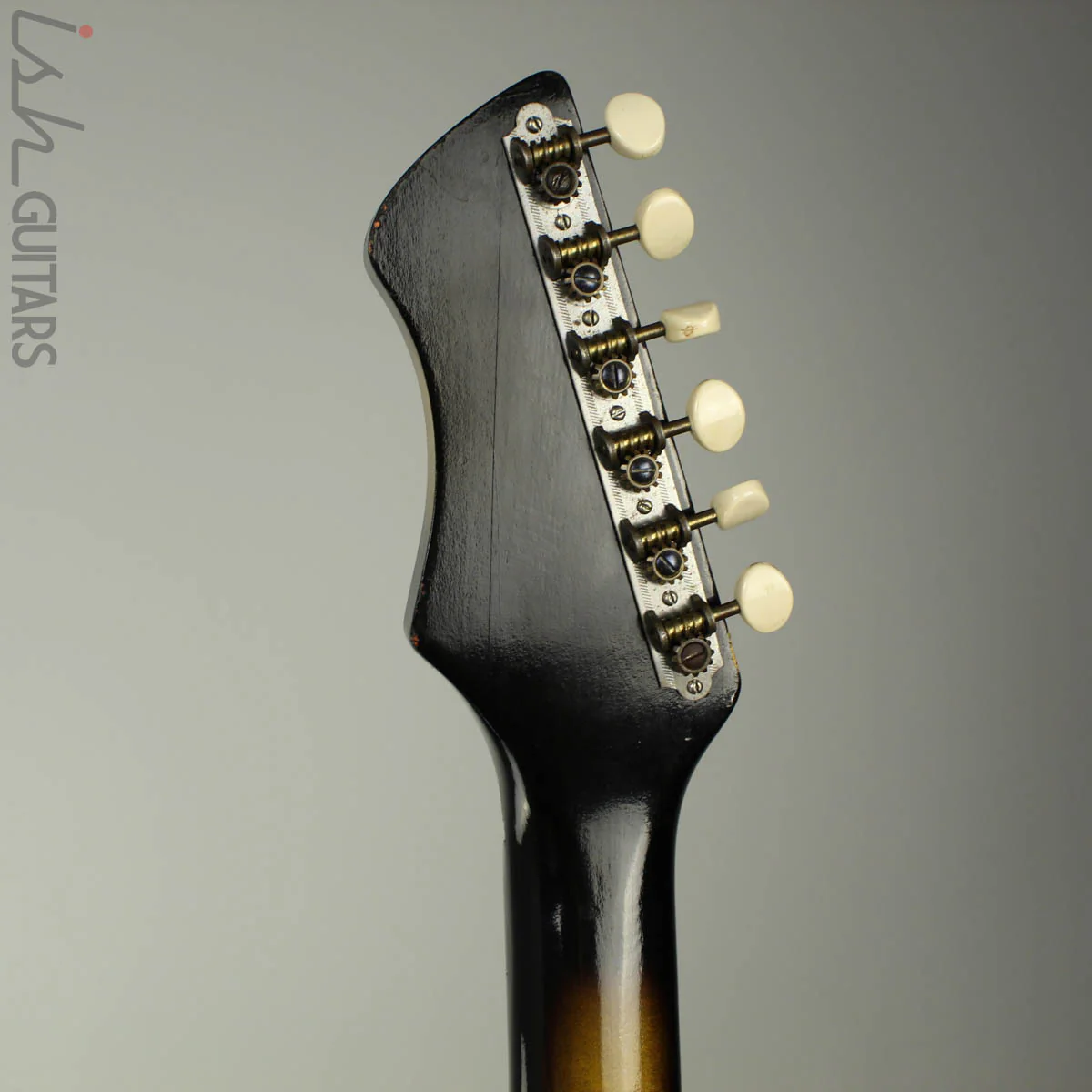 1960s Harmony Bobkat H15V Electric Guitar Sunburst w/ Vibrato and OHSC - Image 9