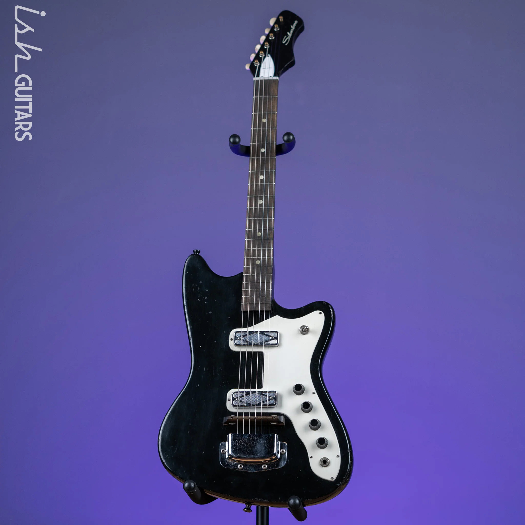 1960s Silvertone 1476 Bobcat Black - Image 2