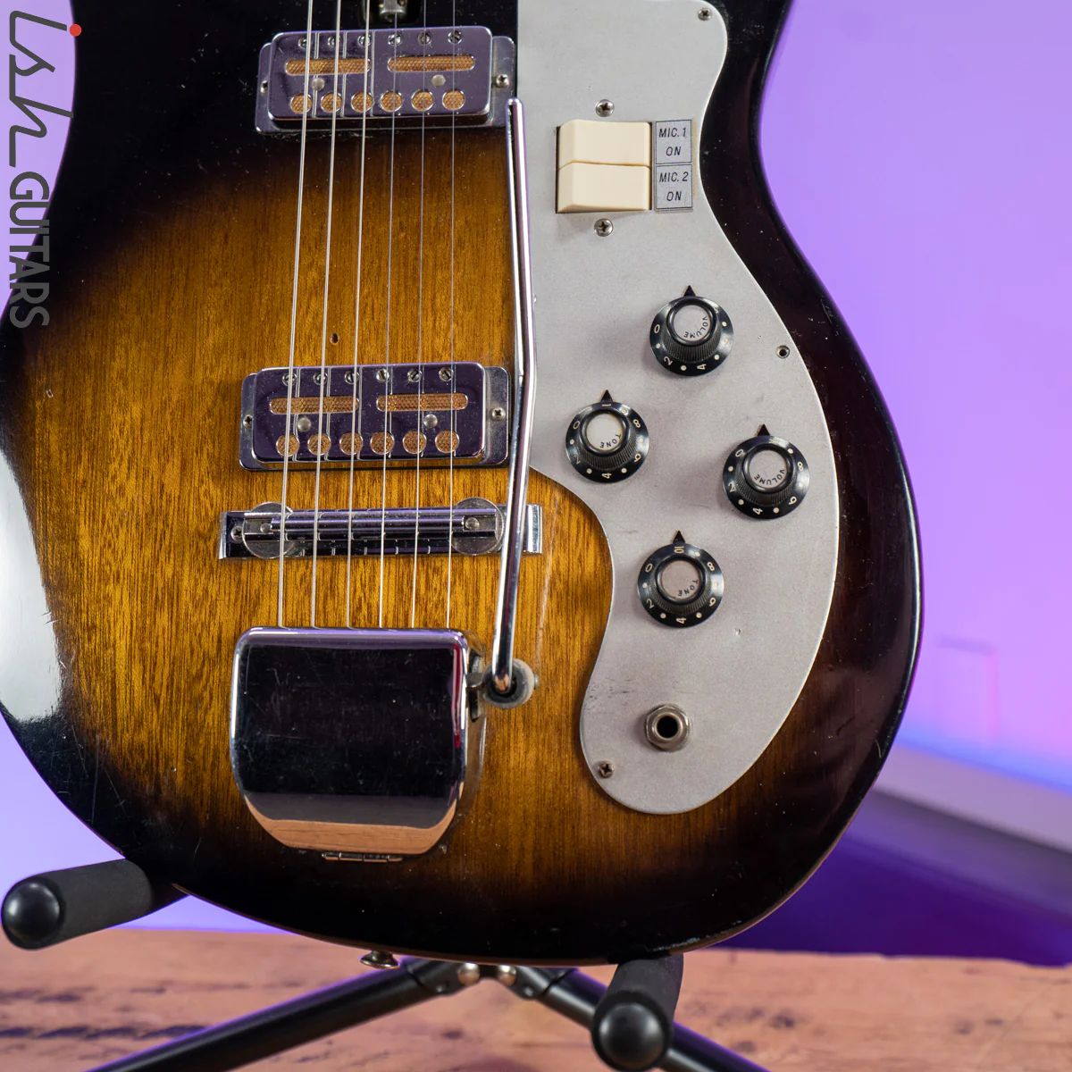 1960s Teisco Del Ray ET-220 Sunburst - Image 4