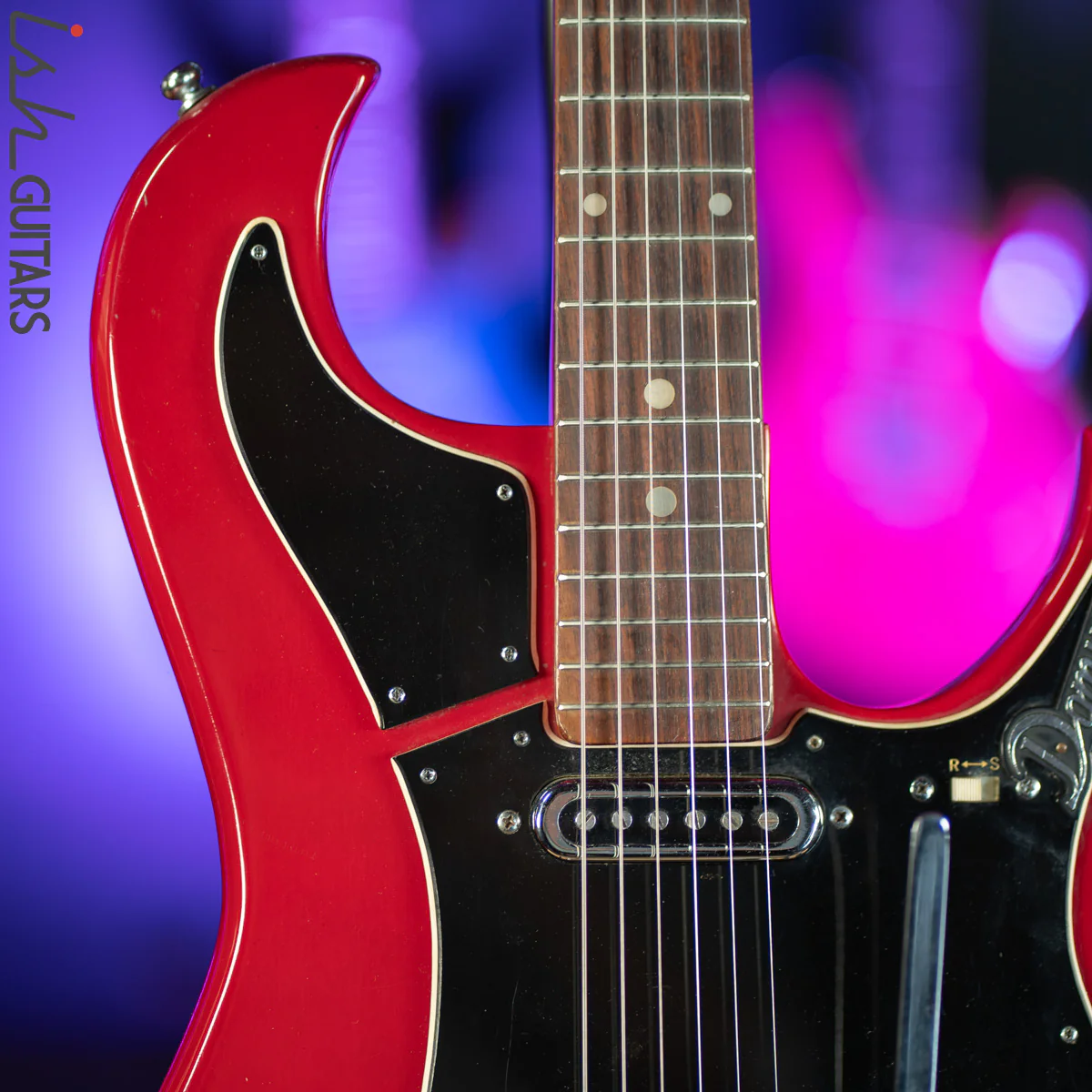 1960s Teisco Domino Red Electric Guitar MIJ - Image 3