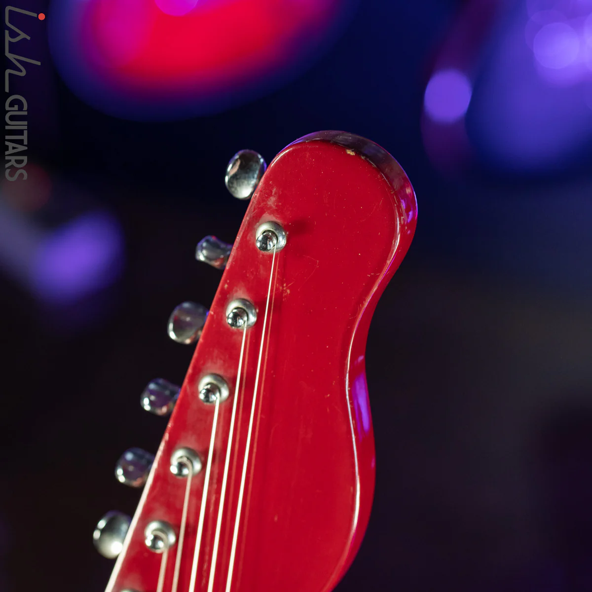 1960s Teisco Domino Red Electric Guitar MIJ - Image 9