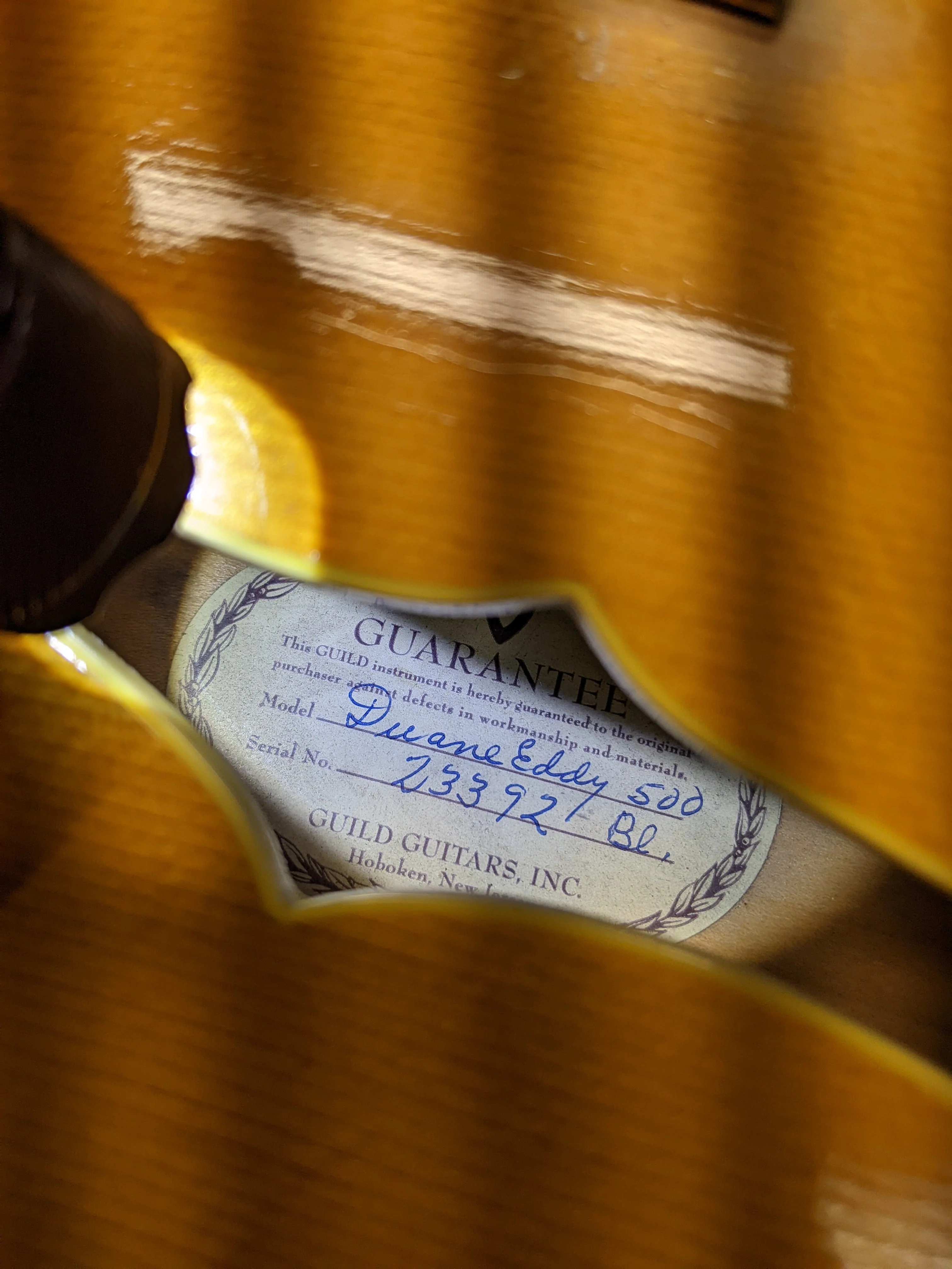 1963 Guild Duane Eddy DE-500 Blonde - Image 21