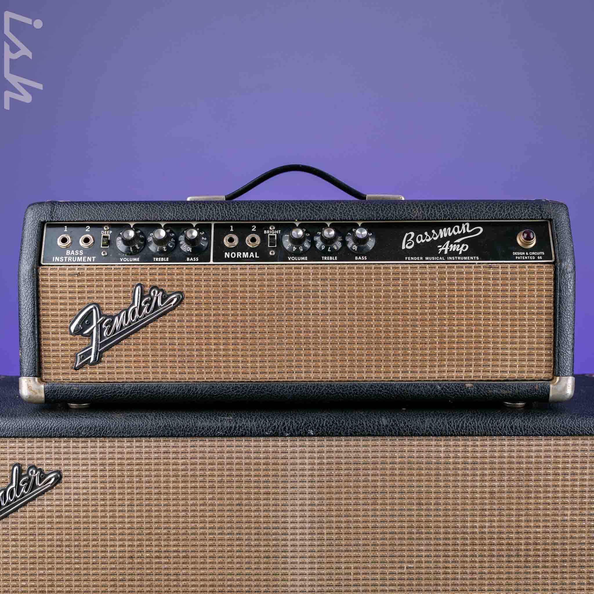 1965 Fender Bassman Head and Cabinet - Image 2