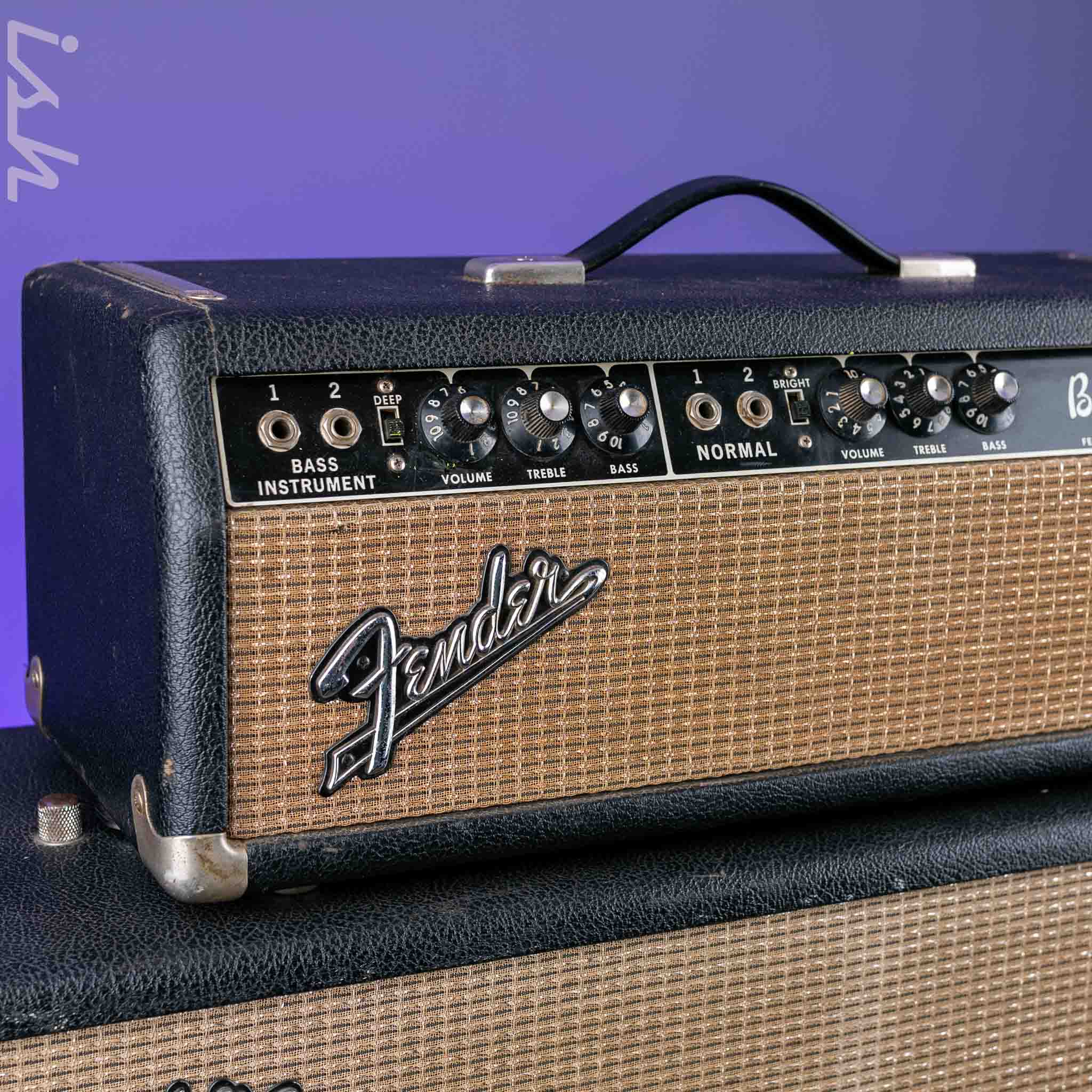 1965 Fender Bassman Head and Cabinet - Image 3