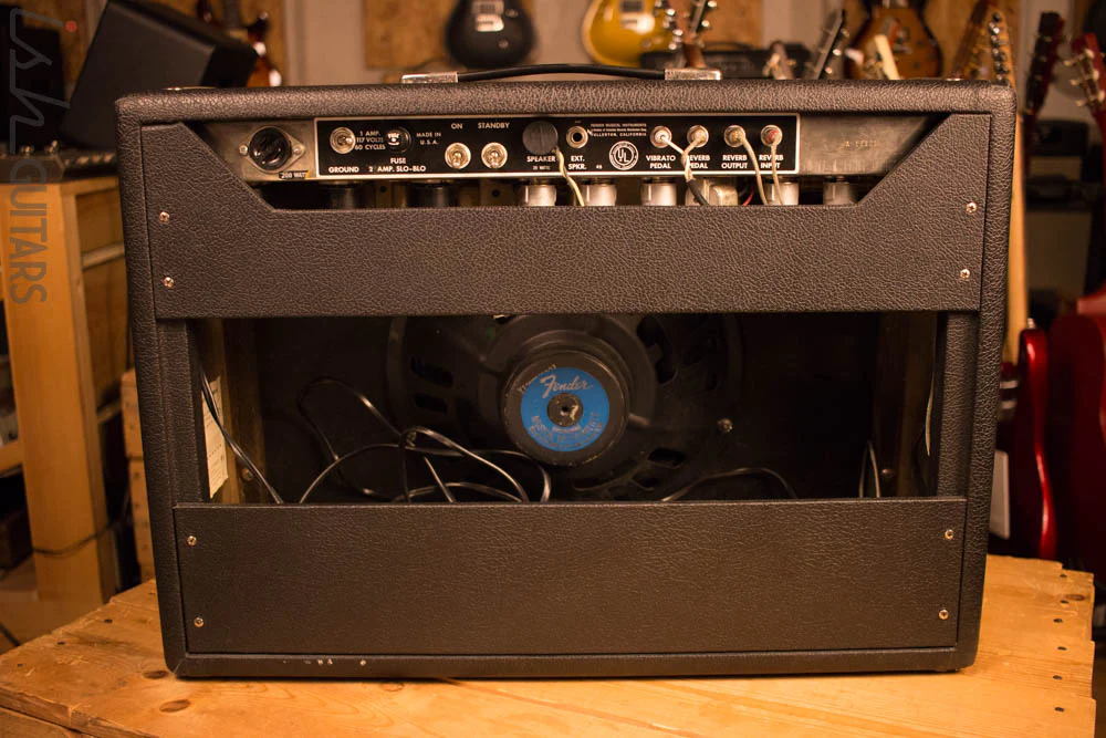 1965 Fender Deluxe Reverb Blackface Vintage Guitar Amp MINT! AB763 - Image 4