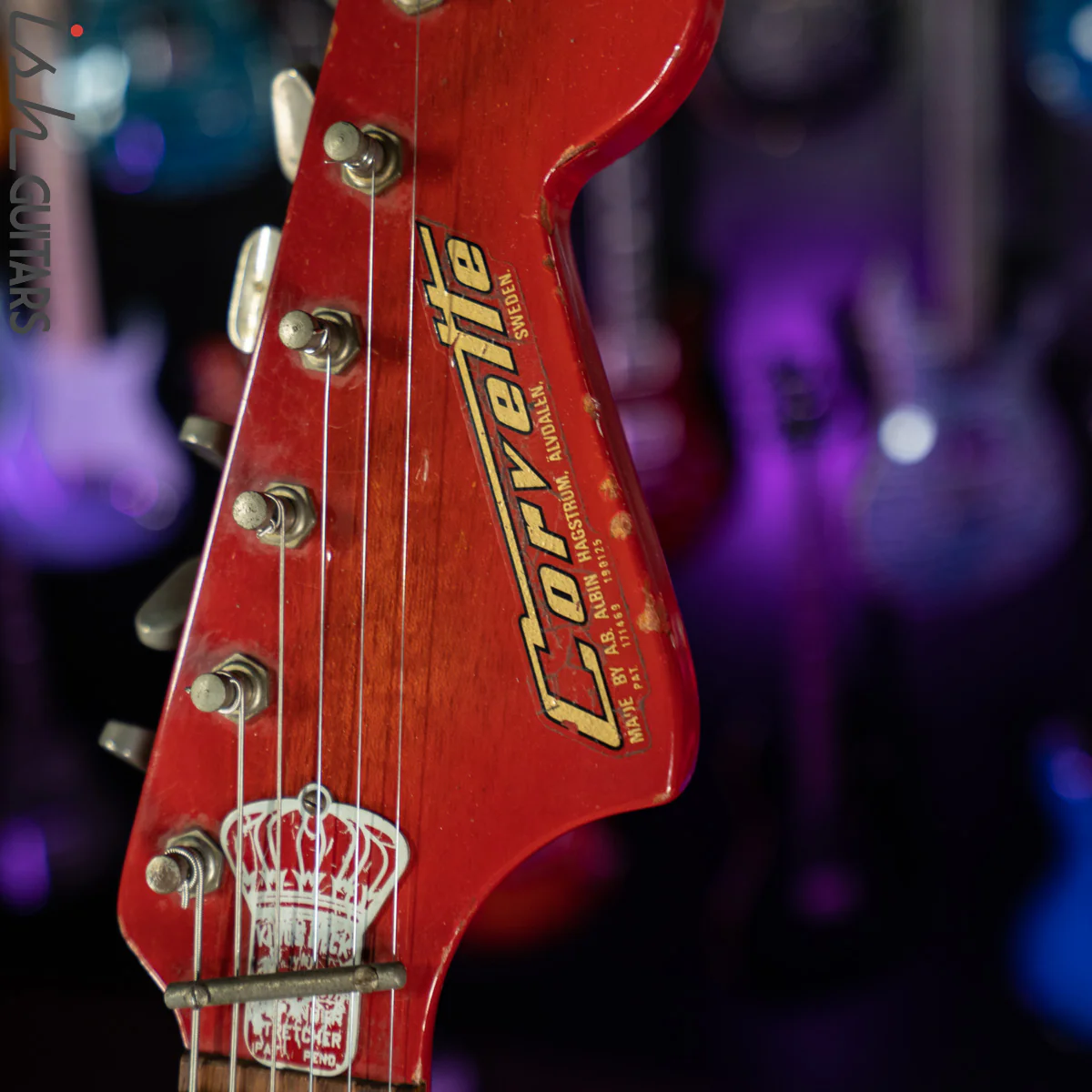 1965 Hagstrom Corvette Red Sunburst - Image 21