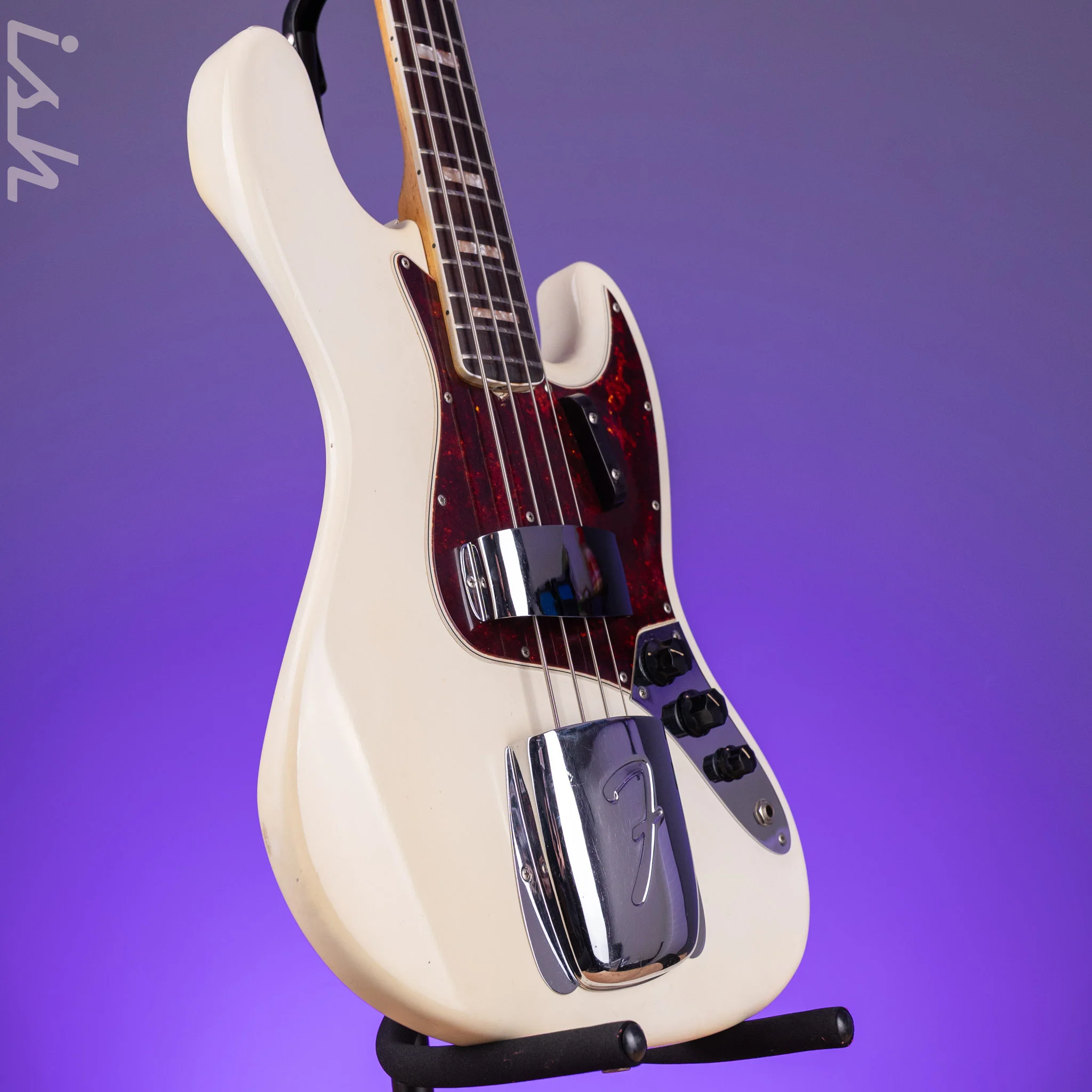 1966 Fender Jazz Bass Refin White - Image 3