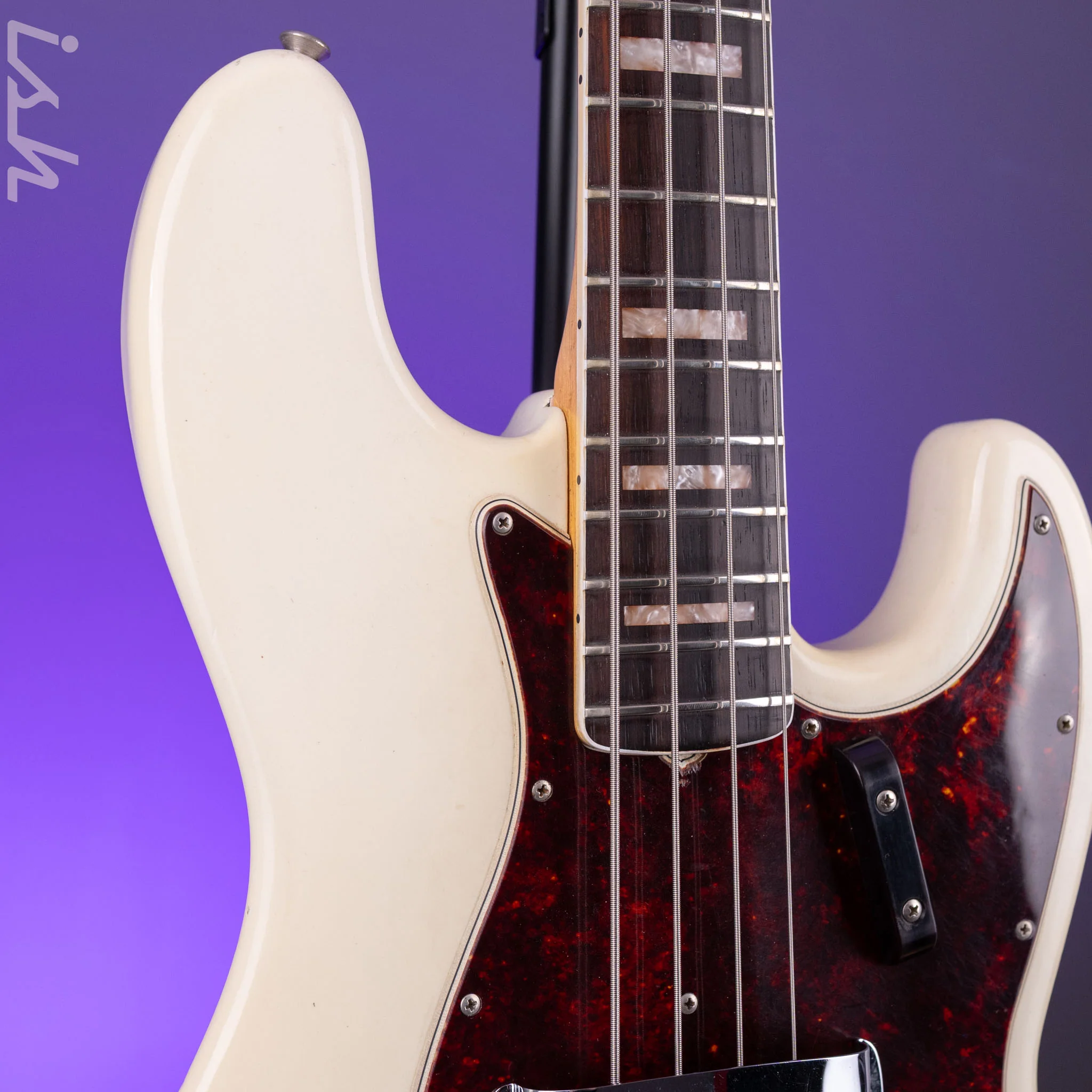1966 Fender Jazz Bass Refin White - Image 4