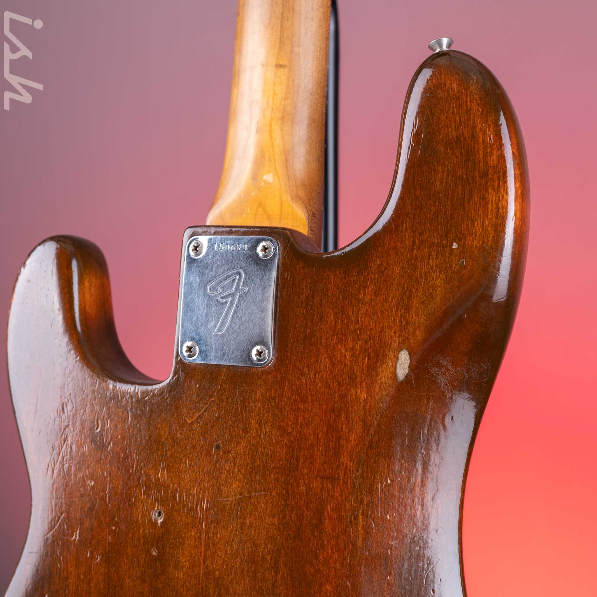 1966 Fender Precision Bass Mocha Brown - Image 15