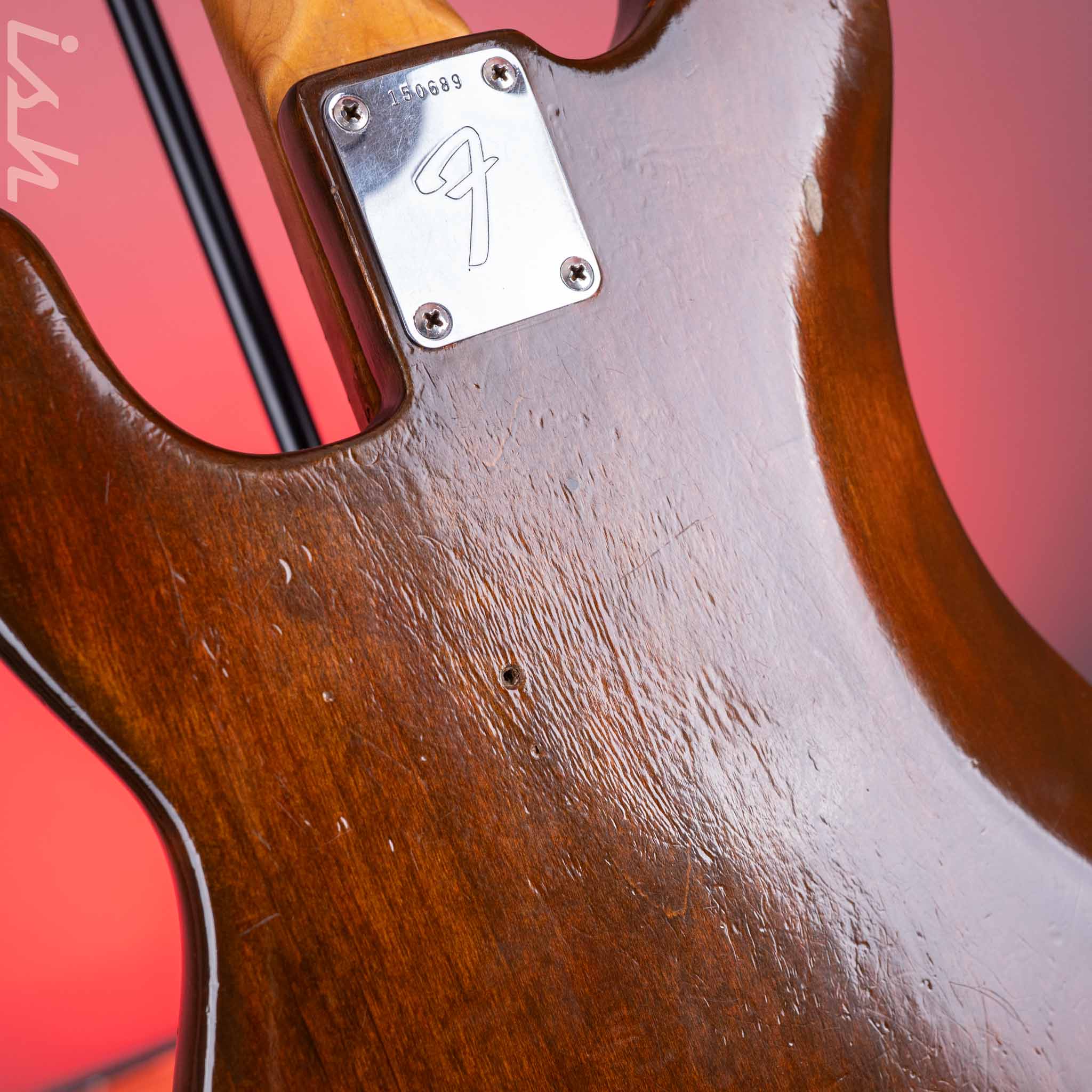 1966 Fender Precision Bass Mocha Brown - Image 17