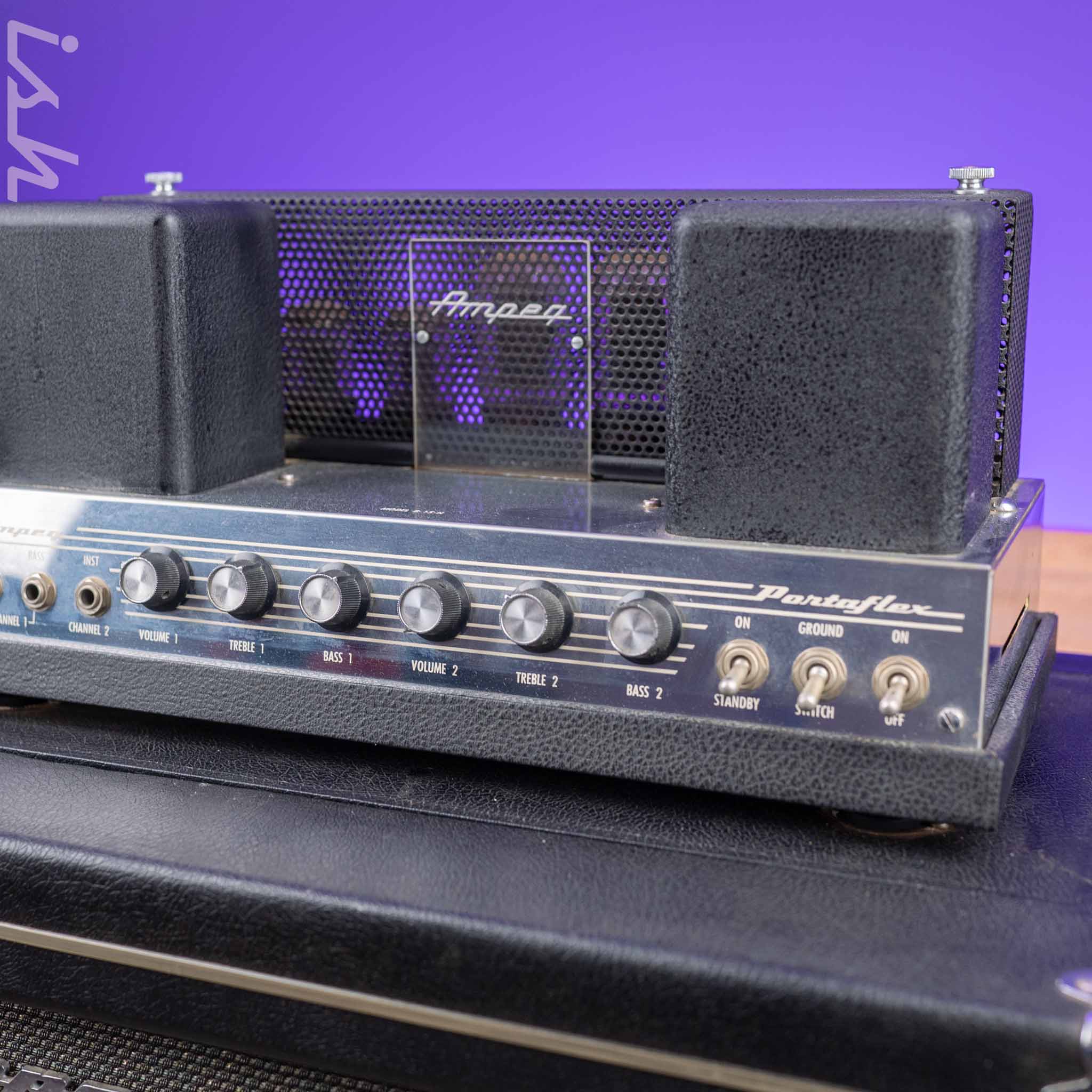 1967 Ampeg B-15N Black Smooth Tolex 1 Owner w/ Warranty Card - Image 12