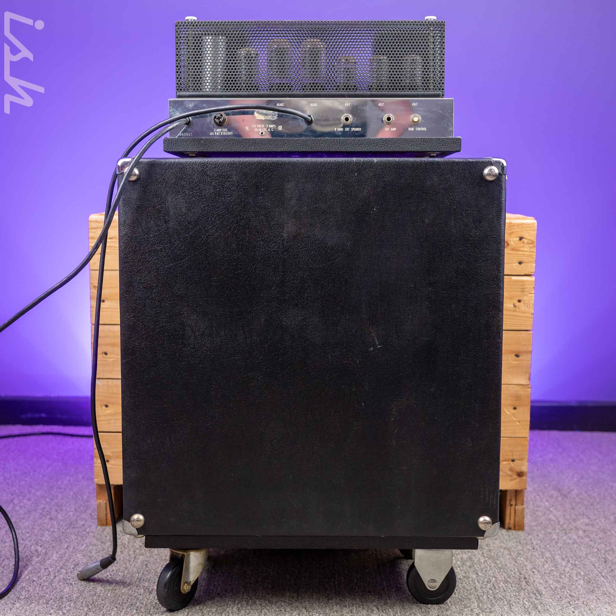 1967 Ampeg B-15N Black Smooth Tolex 1 Owner w/ Warranty Card - Image 18