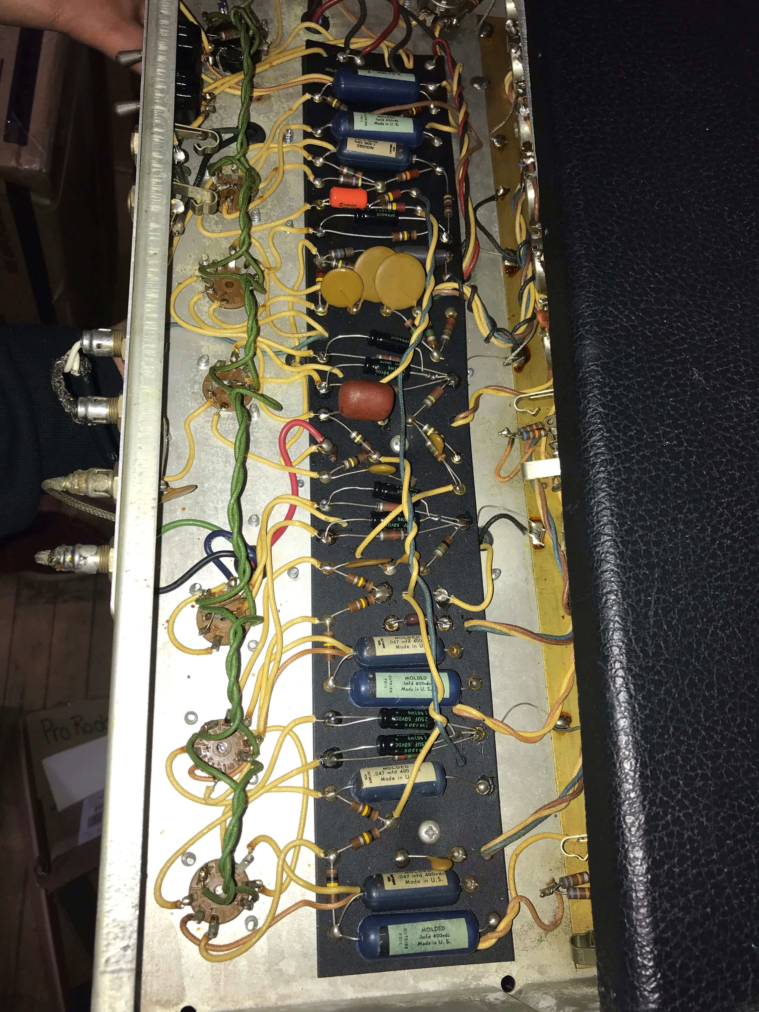 1968 Fender Deluxe Reverb "Drip Edge" w/ Footswitch - Image 16