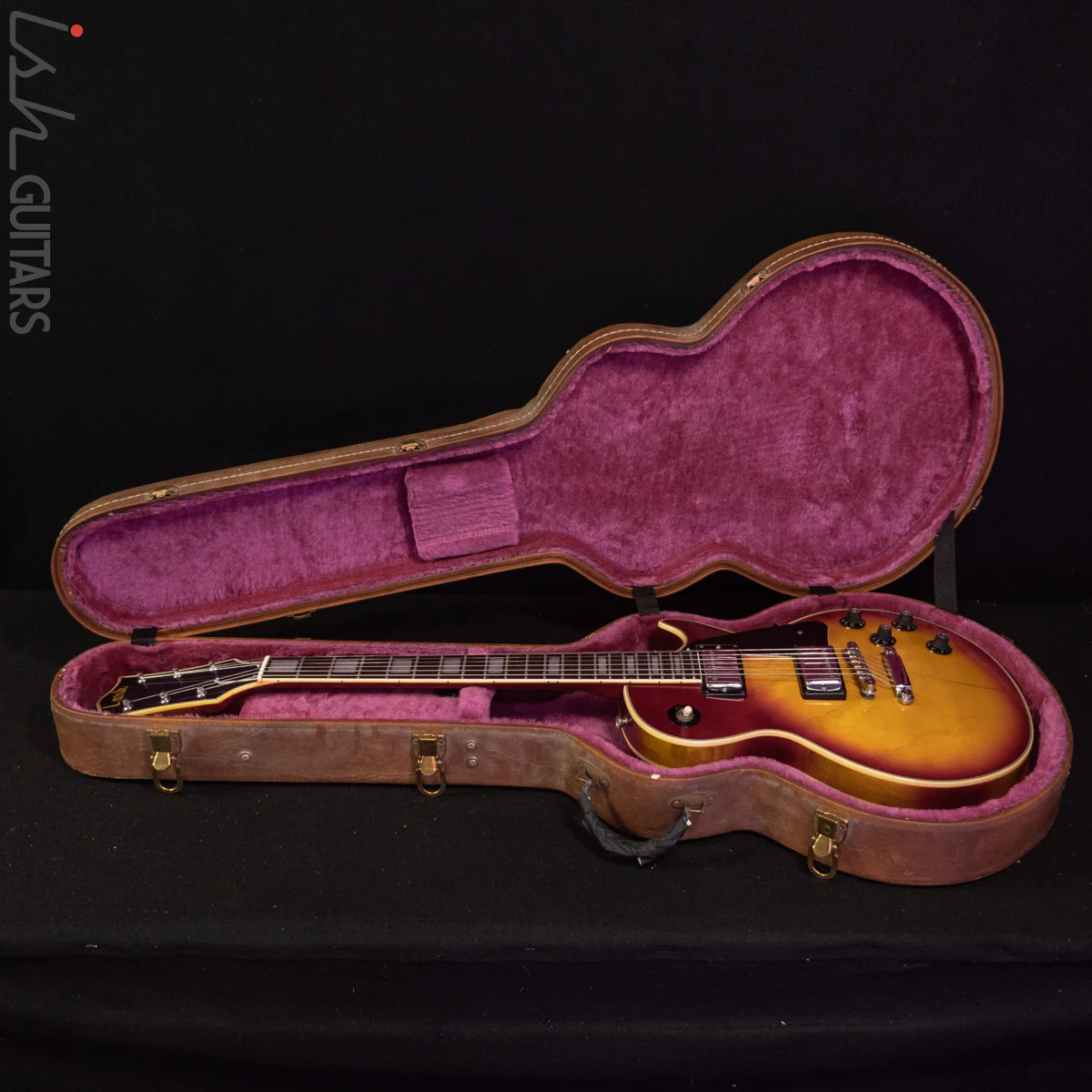 1970s Lark Japanese Les Paul Copy Cherry Sunburst - Image 19