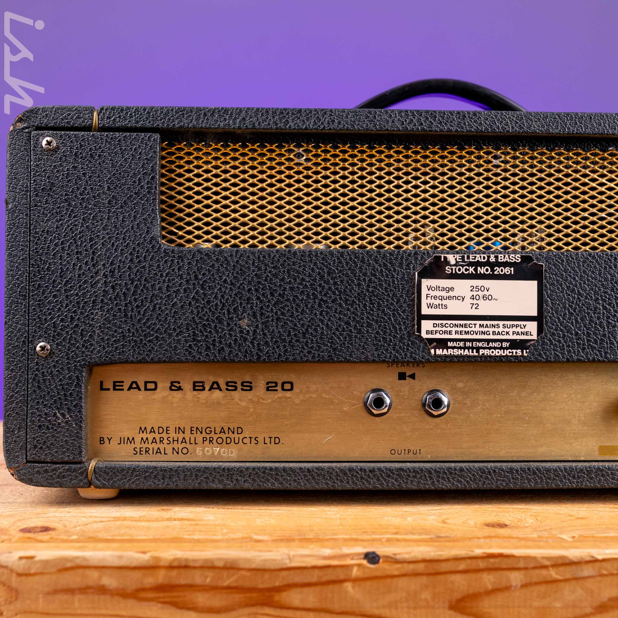 1972 Marshall JMP Lead & Bass 20 - Image 6