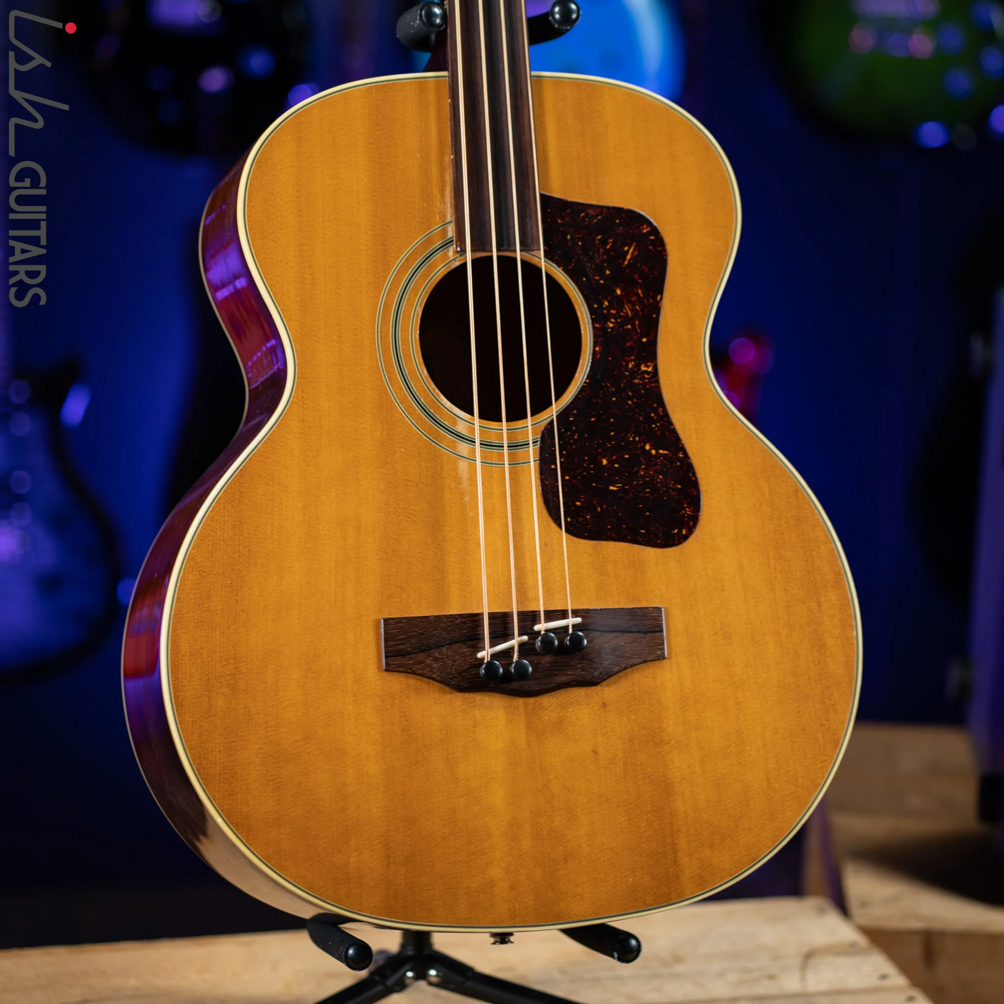 1976 Guild B5O NT Fretless Acoustic Bass Guitar Natural