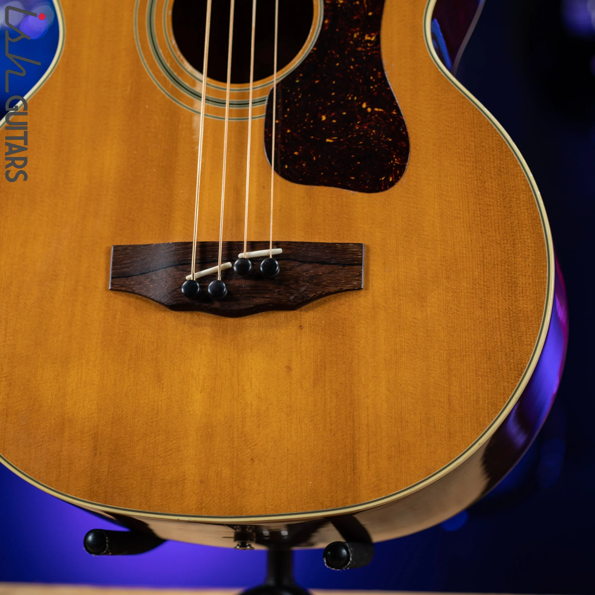 1976 Guild B5O NT Fretless Acoustic Bass Guitar Natural - Image 7
