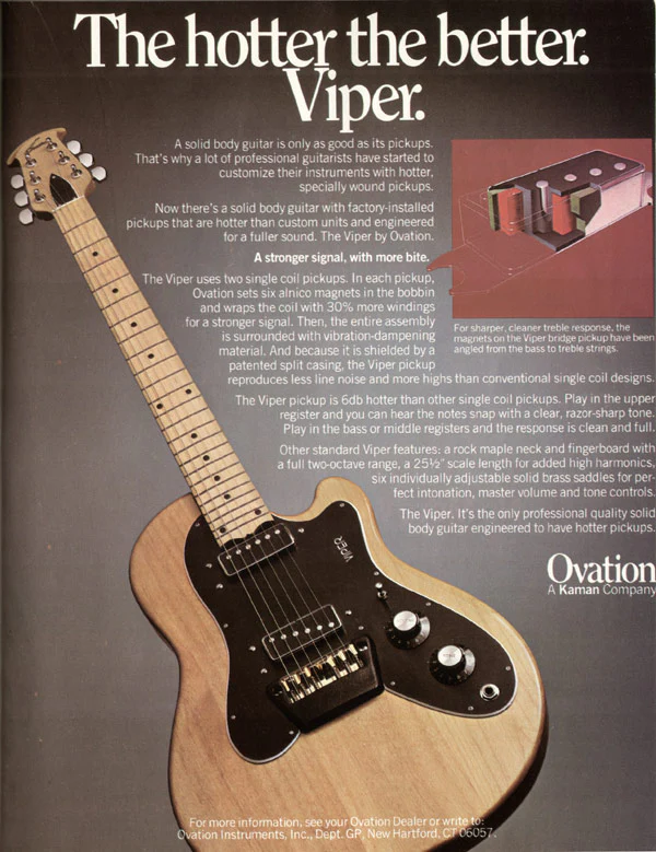 1977 Ovation Viper 1271 Natural/Blonde - Image 18