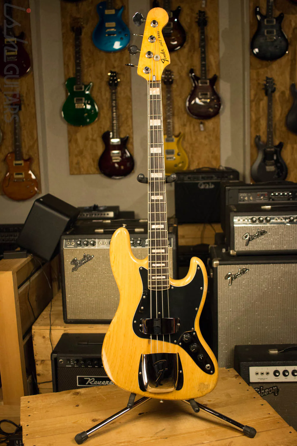 1976 Fender Jazz Bass Ash Natural Original - Image 2
