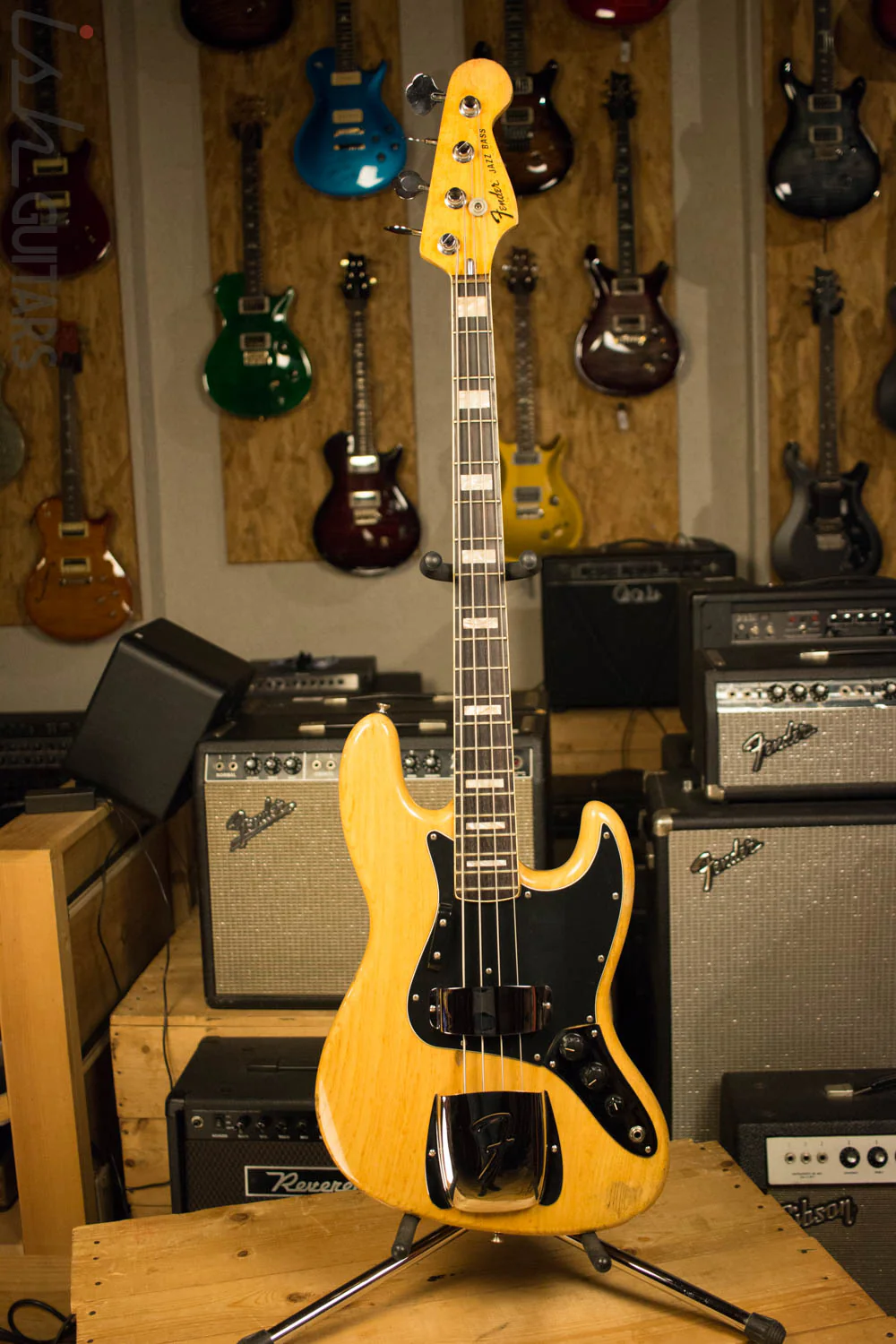 1976 Fender Jazz Bass Ash Natural Original - Image 3
