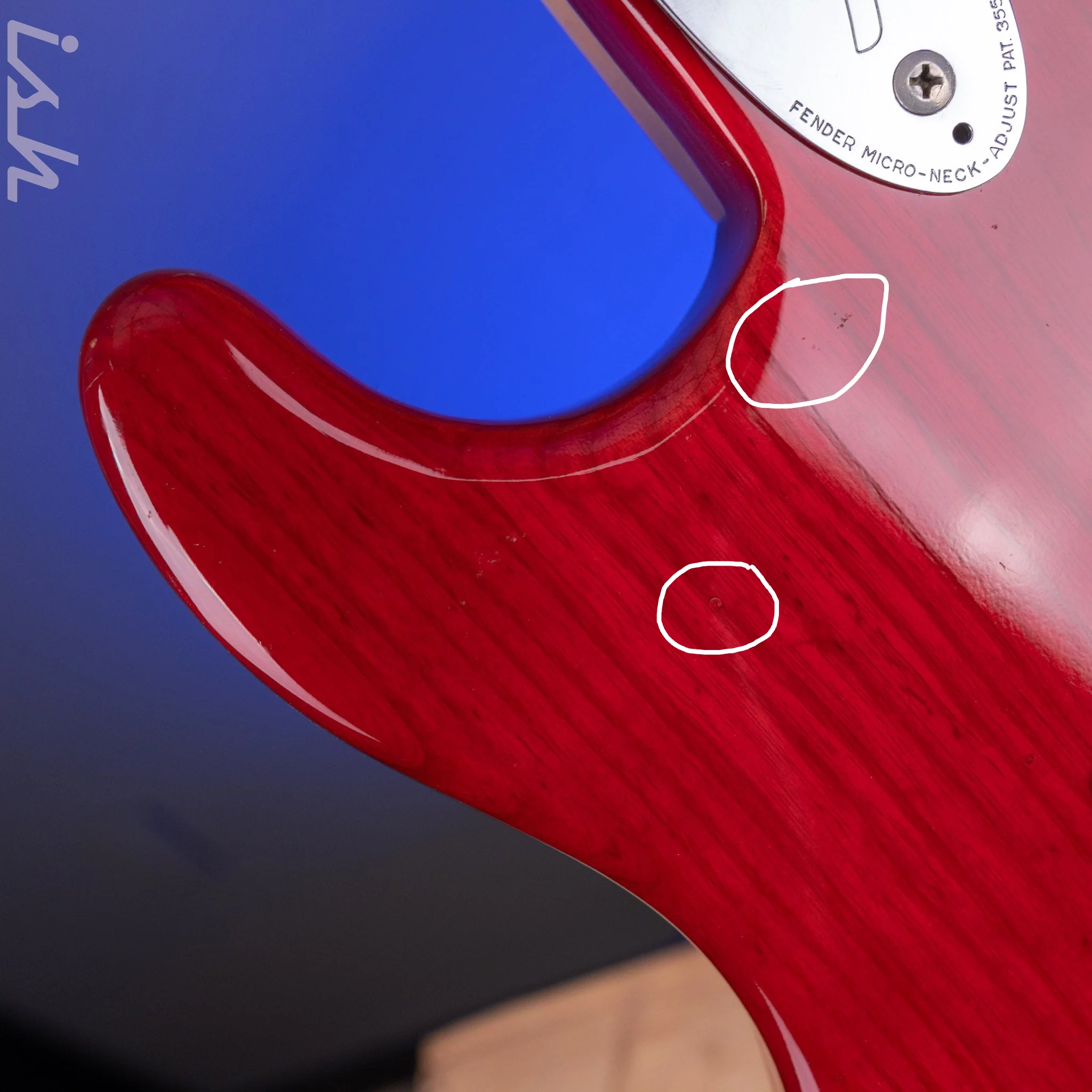 1979 Fender Stratocaster Transparent Red - Image 16