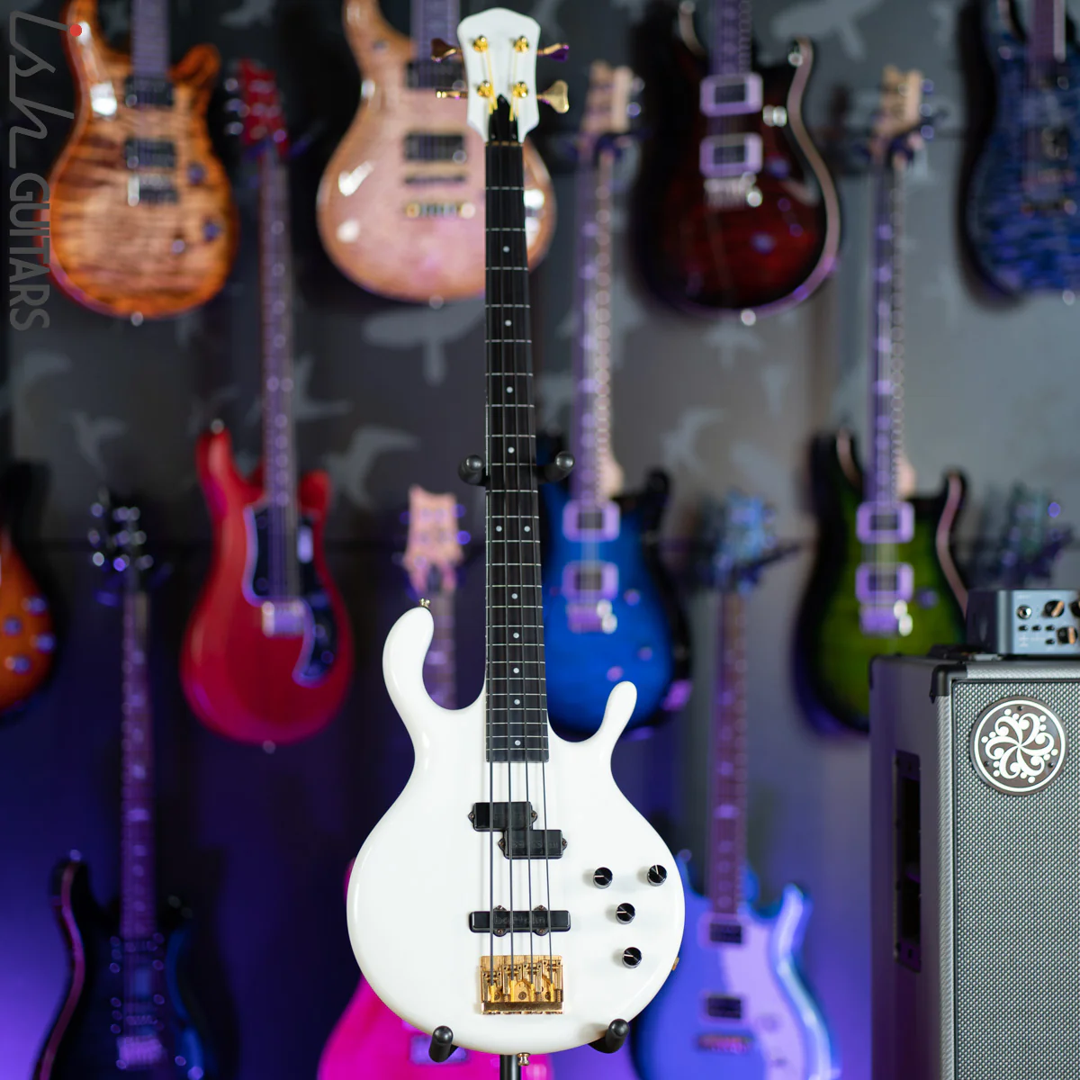 1980s/1990s Pedulla Buzz 4 Fretless Bass White Gloss - Image 2
