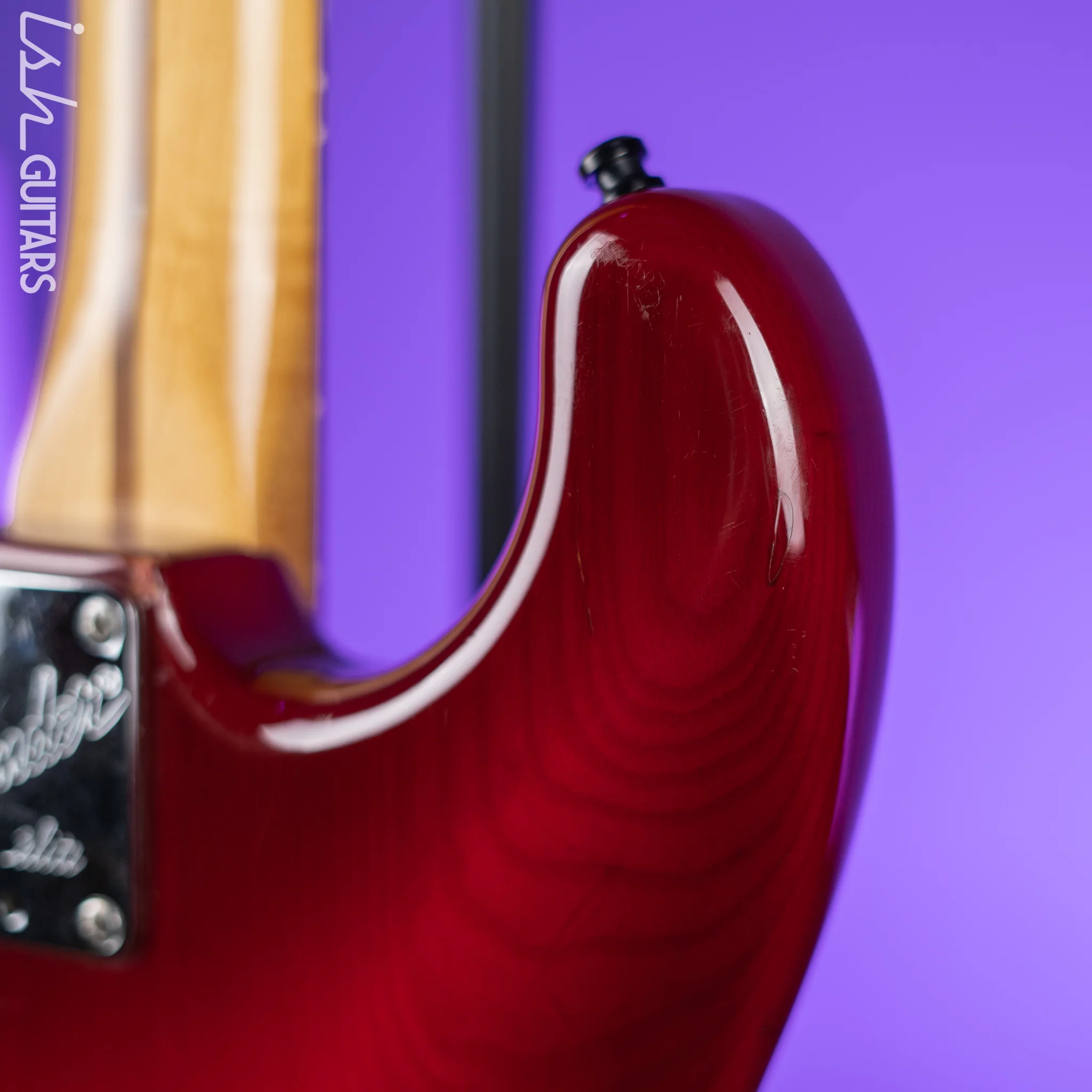 1983-1984 Fender Elite Stratocaster Red Scalloped Fretboard Wild Cherry - Image 16