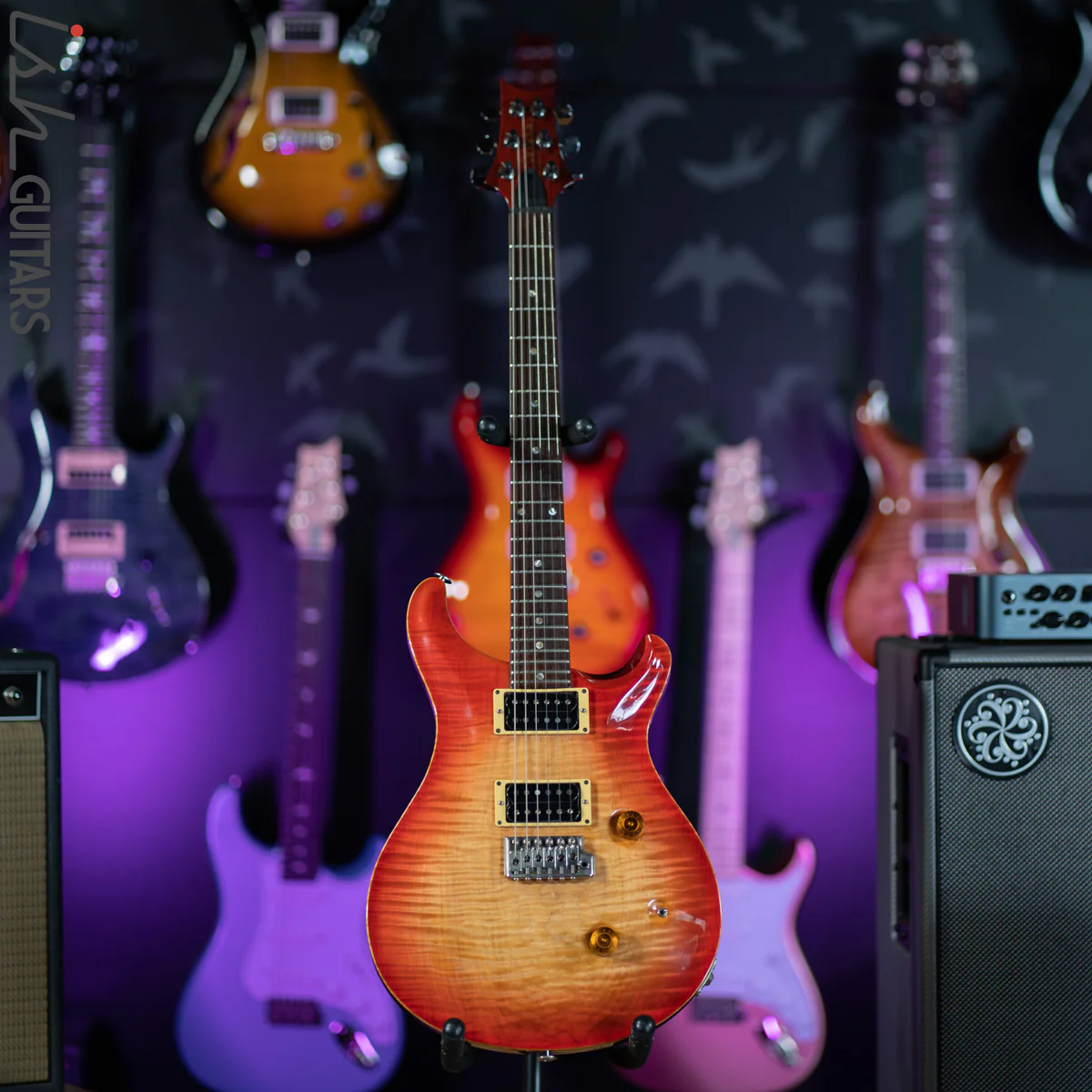 1985 PRS Custom 24 Cherry Burst 1 Piece #222 Ever Made - Image 2