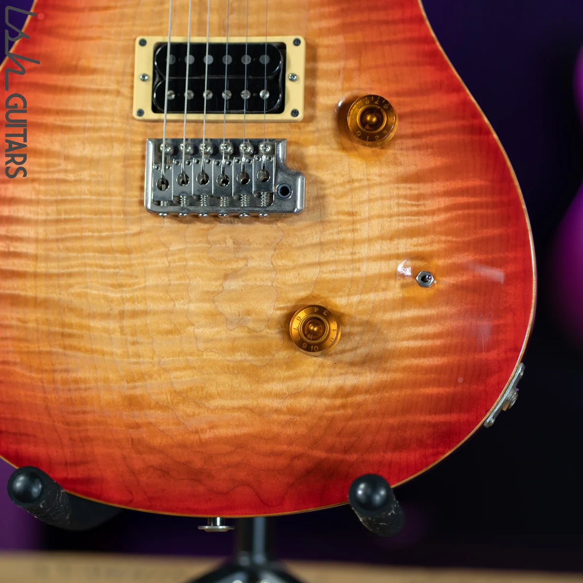 1985 PRS Custom 24 Cherry Burst 1 Piece #222 Ever Made - Image 4