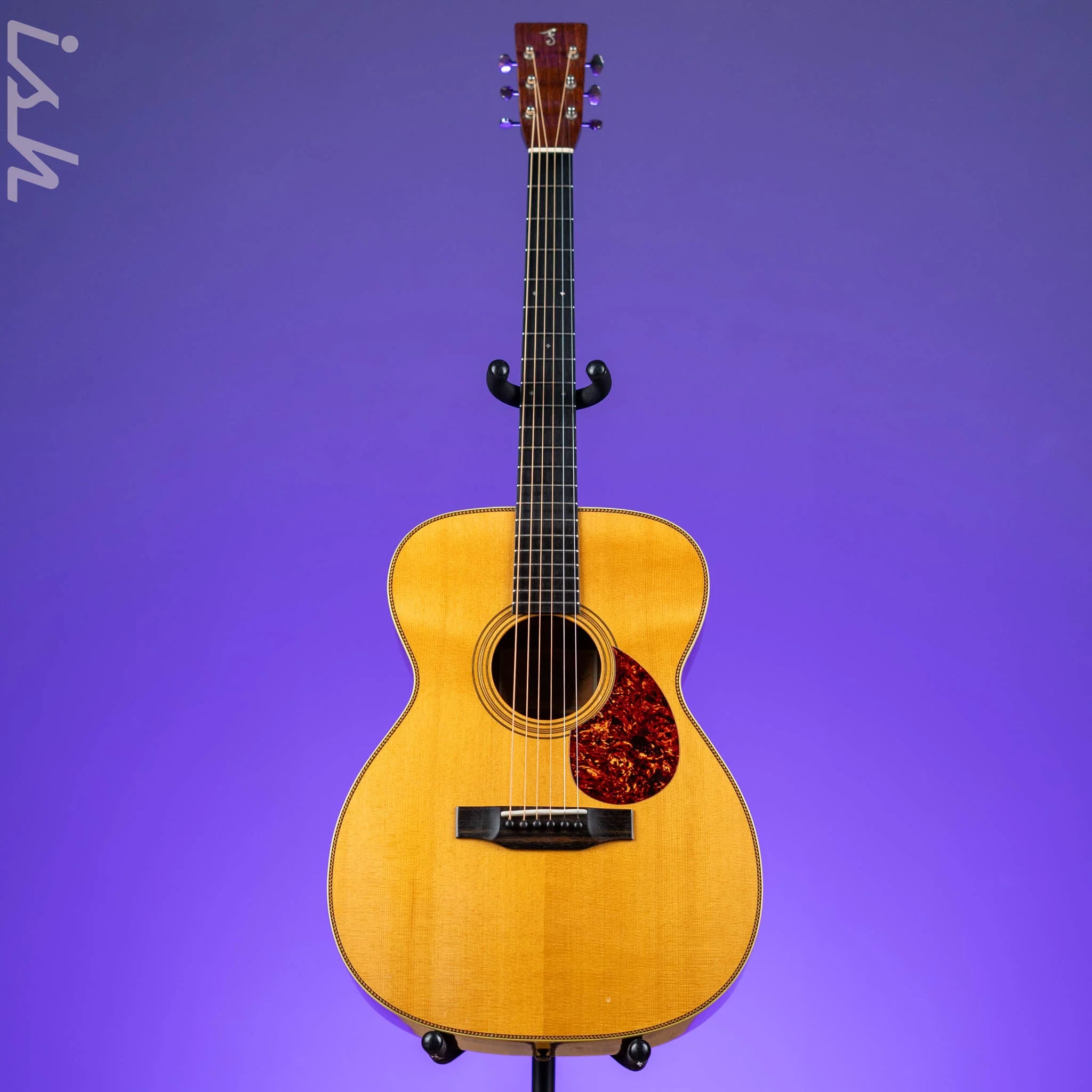 1986 Franklin Guitar Co. OM-28 Acoustic Guitar Natural - Image 2