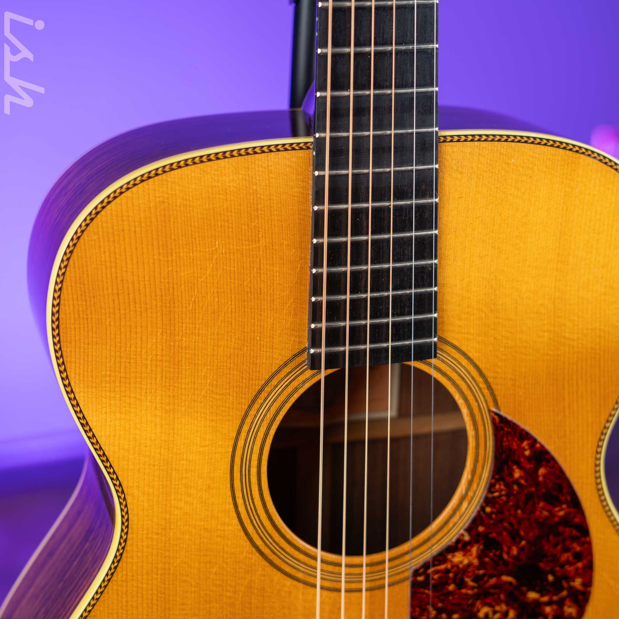 1986 Franklin Guitar Co. OM-28 Acoustic Guitar Natural - Image 6