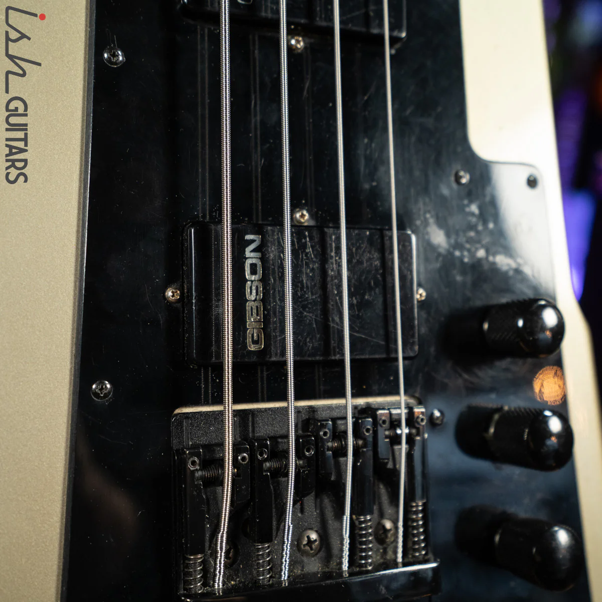 1987 Gibson 20/20 Ned Steinberger Bass Guitar RARE Silver Luna - Image 8