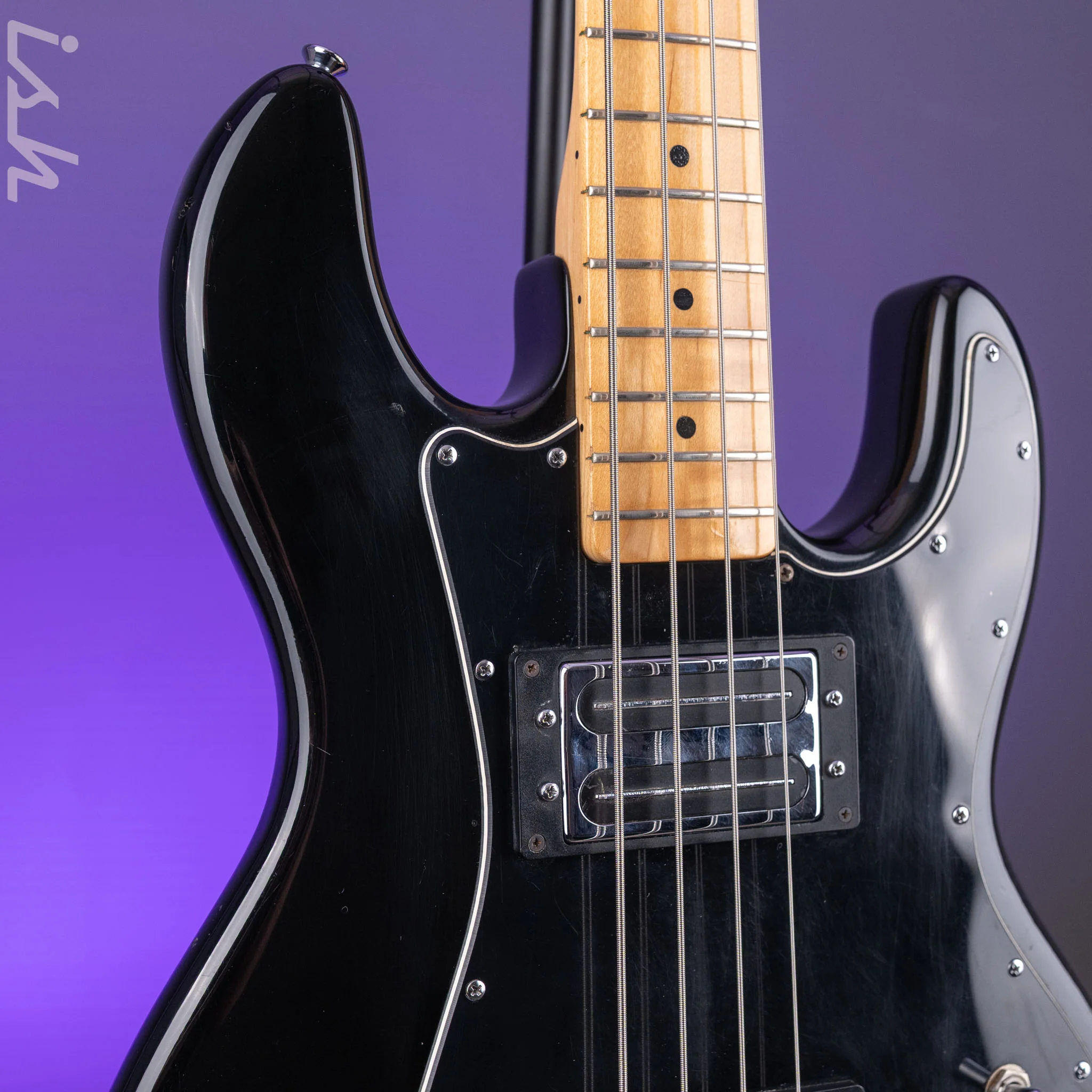 1987 Peavey T-40 Bass Guitar Black *As-Is* - Image 4