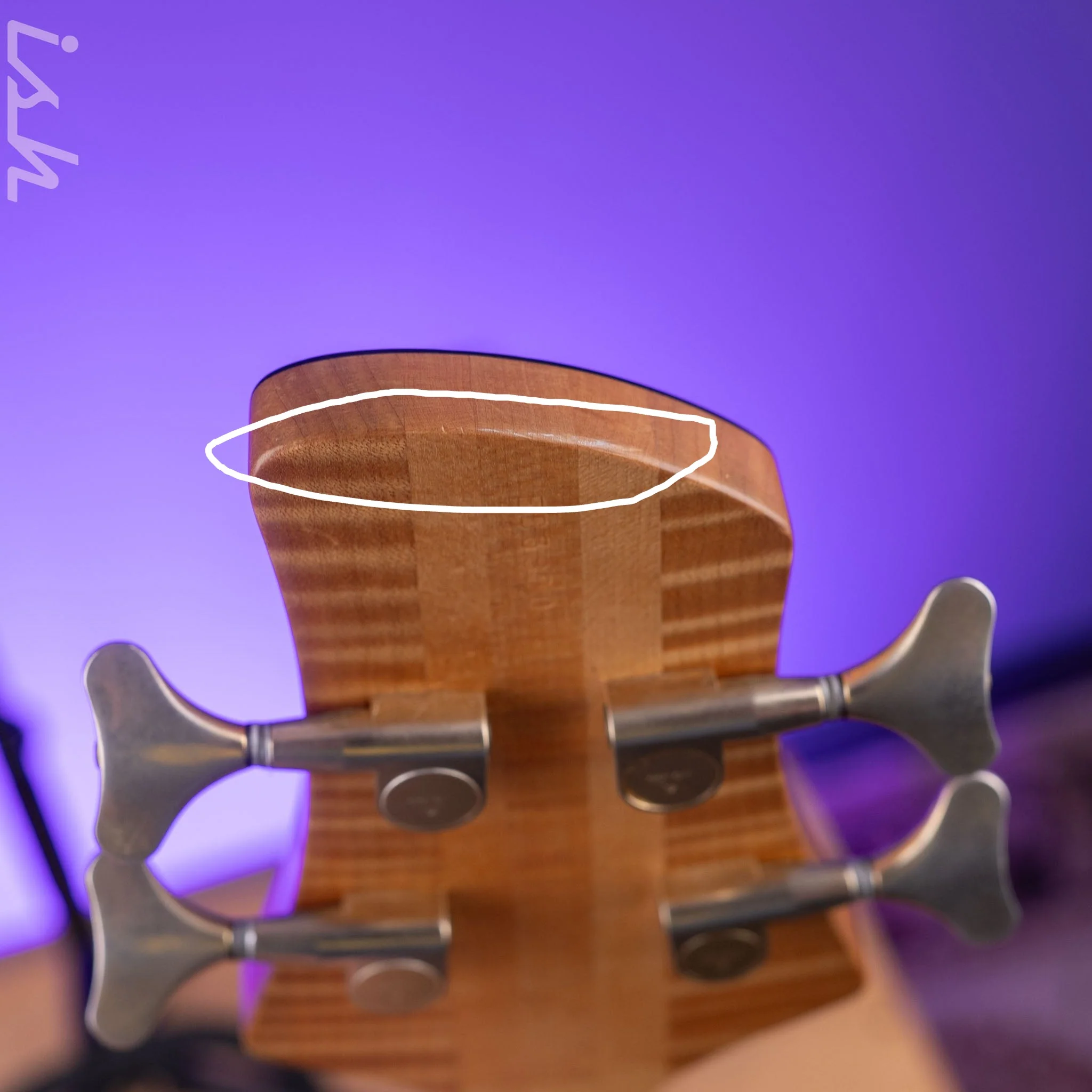 1988 Fodera Emperor 4-String Bass Bubinga Vintage Natural - Image 17