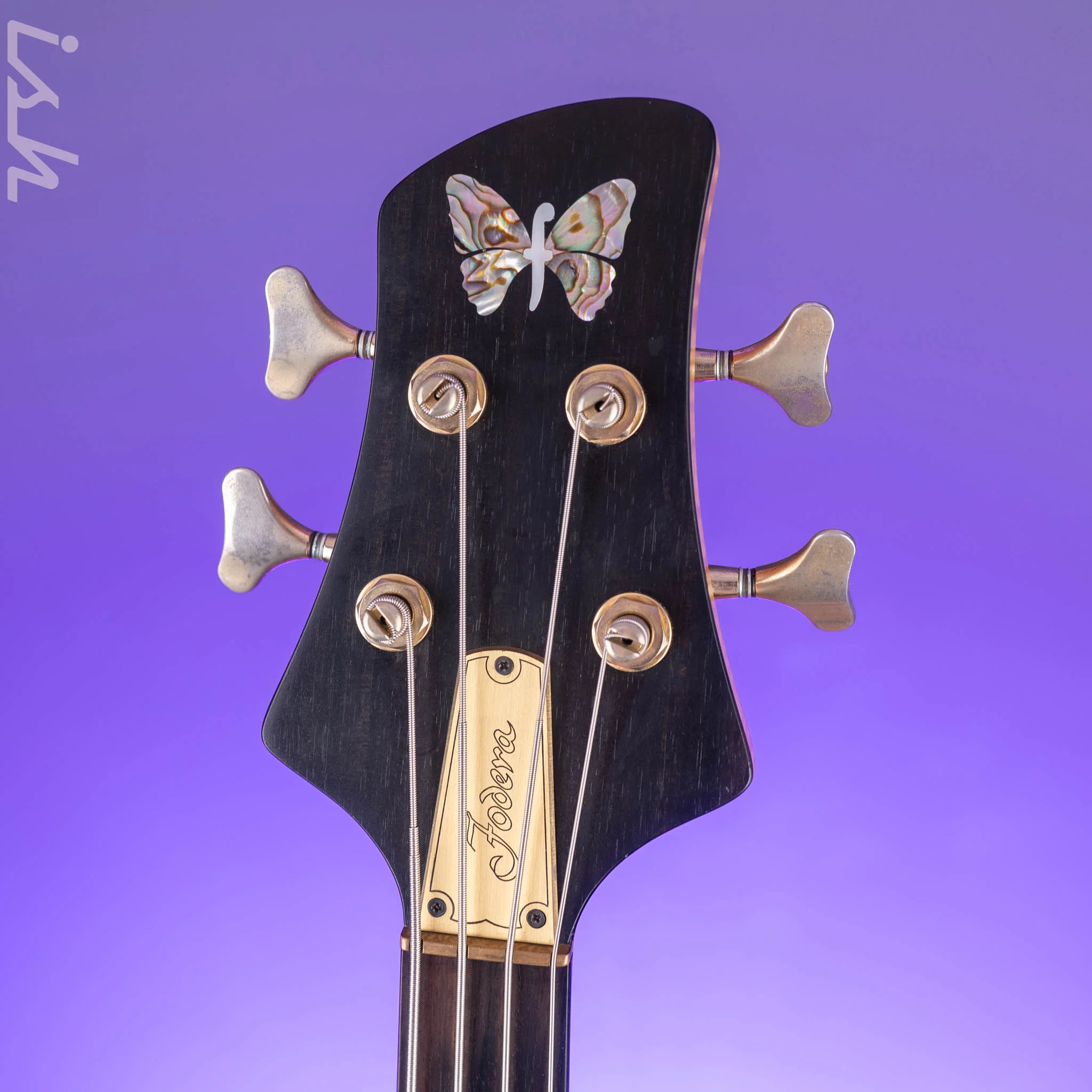 1988 Fodera Emperor 4-String Bass Bubinga Vintage Natural - Image 5