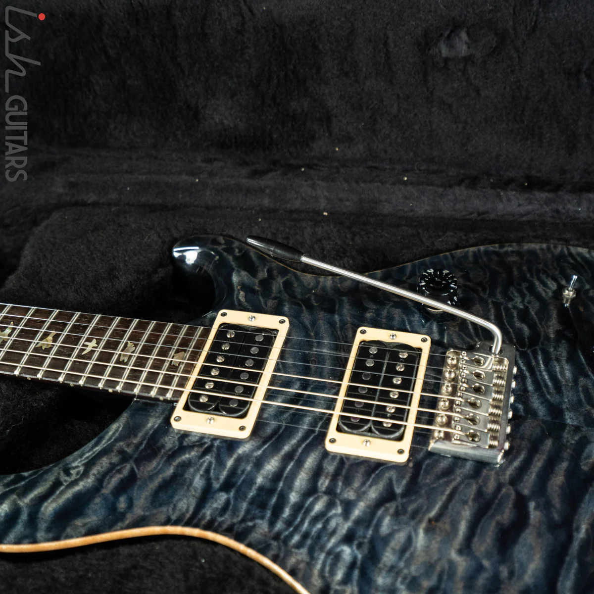 1988 PRS Custom 24 Signature Quilted Maple Whale Blue #287/1000 - Image 13