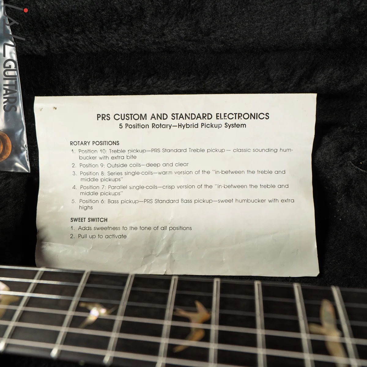 1989 PRS Custom 24 RARE Factory 2 Piece Stoptail 10 Top Sunburst - Image 21