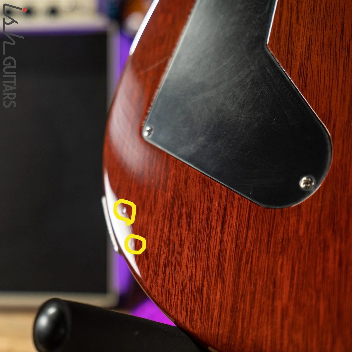 1989 PRS Custom 24 RARE Factory 2 Piece Stoptail 10 Top Sunburst - Image 9