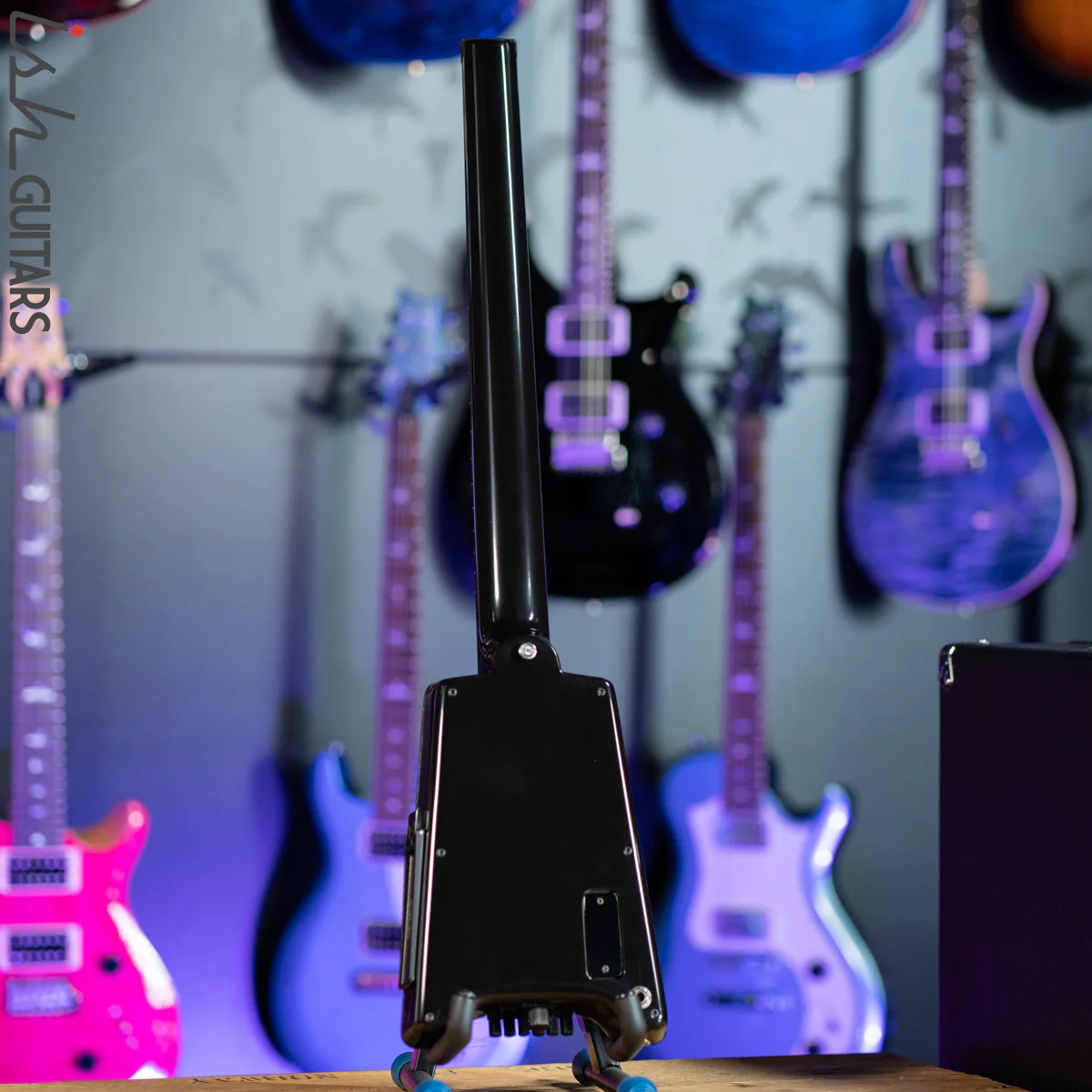1989 Steinberger GL2T Trans Trem Guitar Black - Image 7