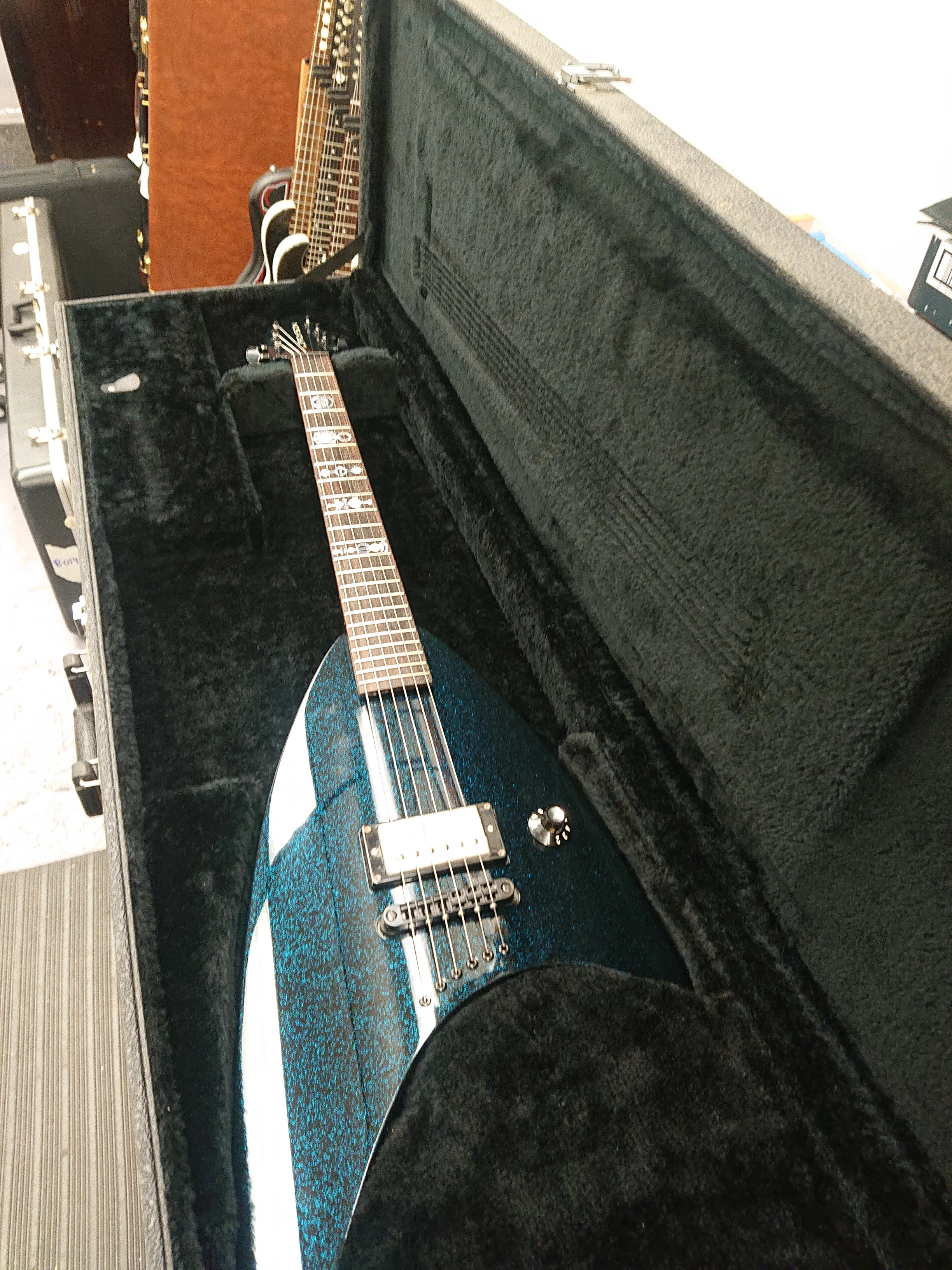 1990's Jackson Roswell Rhoads Pro Blue Sparkle MIJ - Image 20