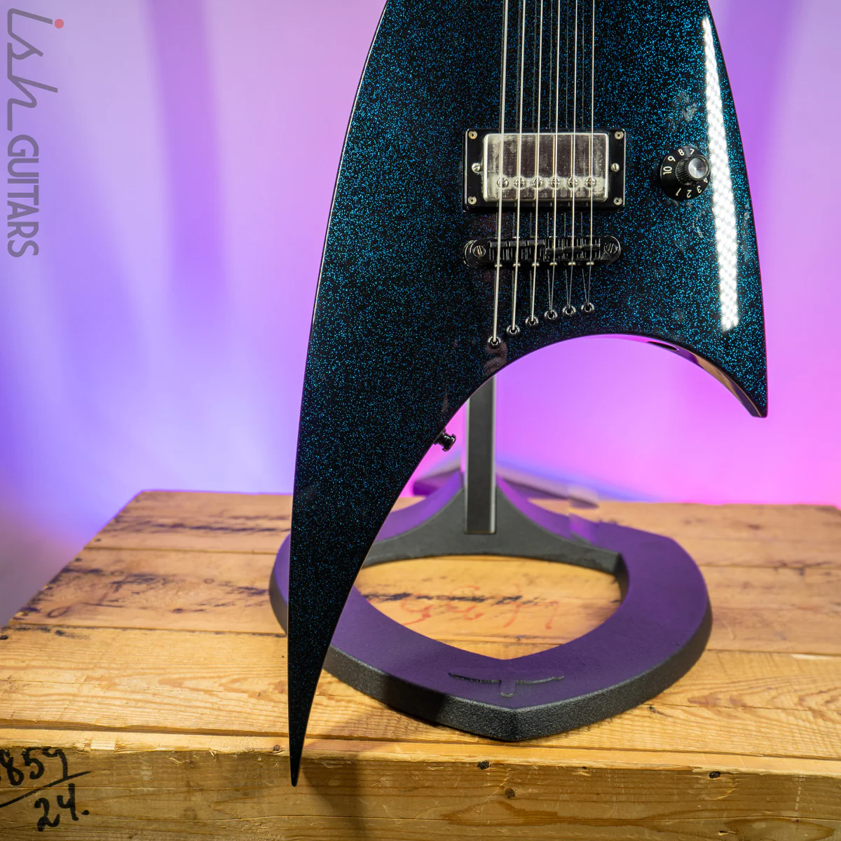 1990's Jackson Roswell Rhoads Pro Blue Sparkle MIJ - Image 5