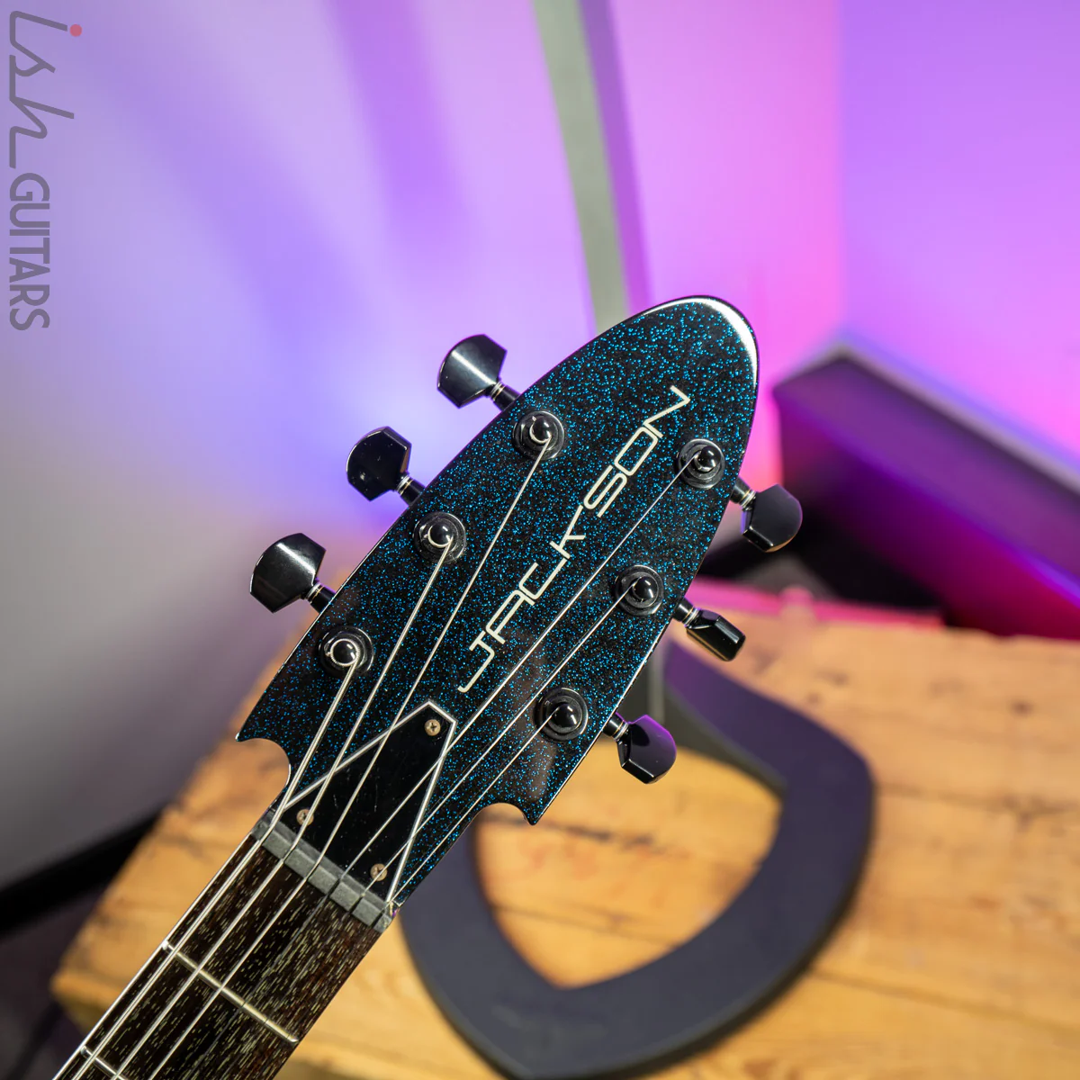 1990's Jackson Roswell Rhoads Pro Blue Sparkle MIJ - Image 7