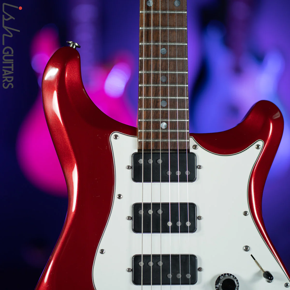 1990 PRS EG3 Candy Apple Red Lindy Fralin "Domino" Pickups - Image 3