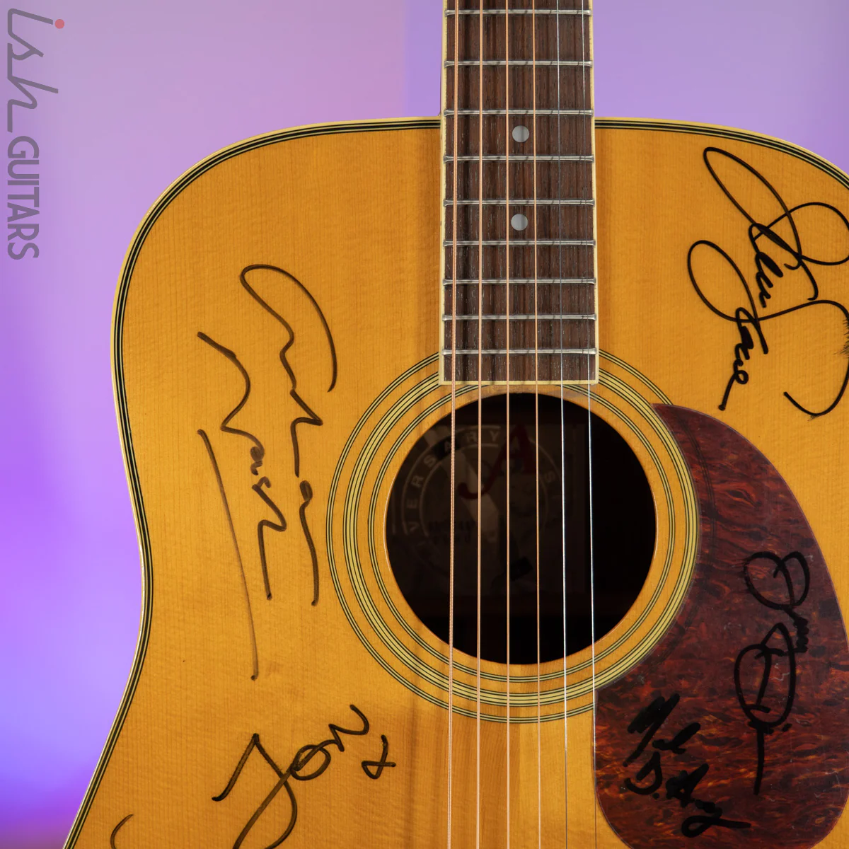 Early 1990s Alvarez 2560 Silver Anniversary Natural Signed by Crosby, Stills, & Nash, Entwistle and more! - Image 3