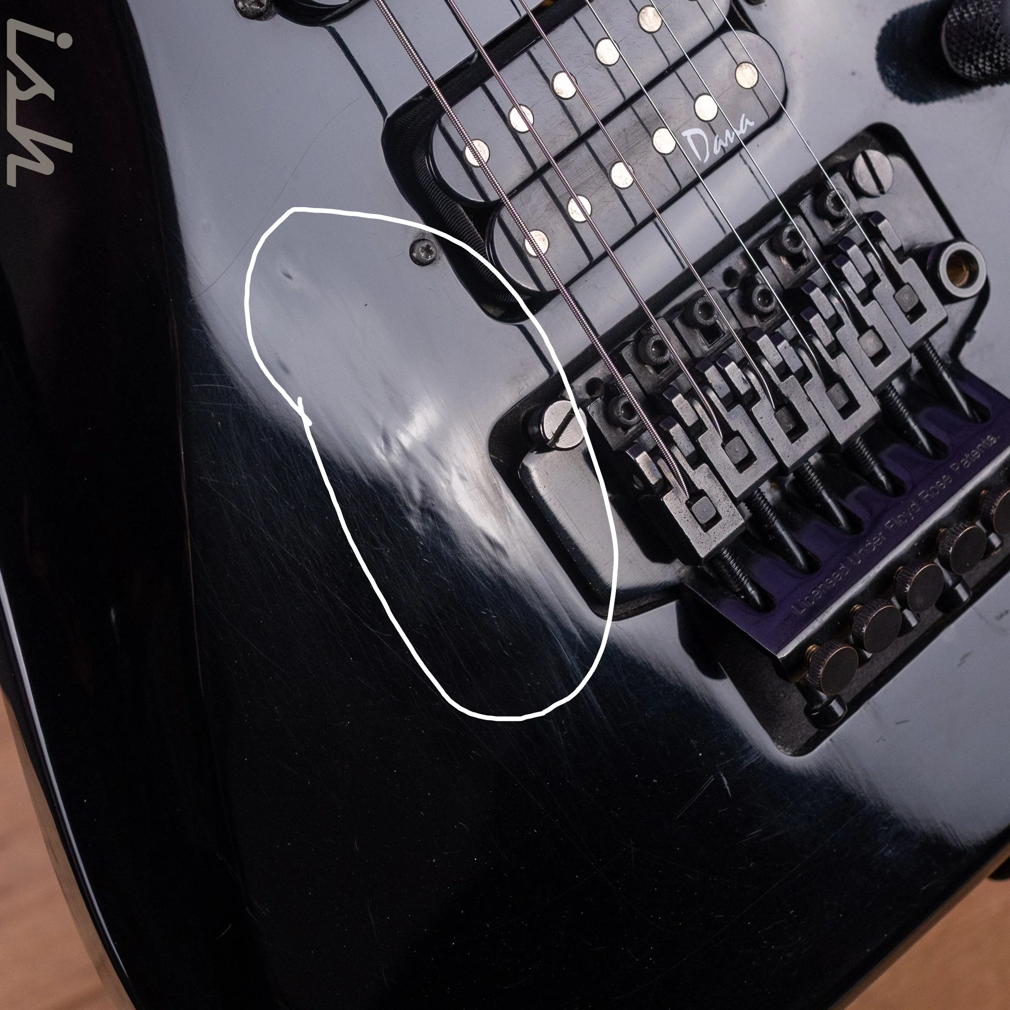 1990's Alvarez Dana Scoop Black Floyd Modulus Graphite Neck - Image 7