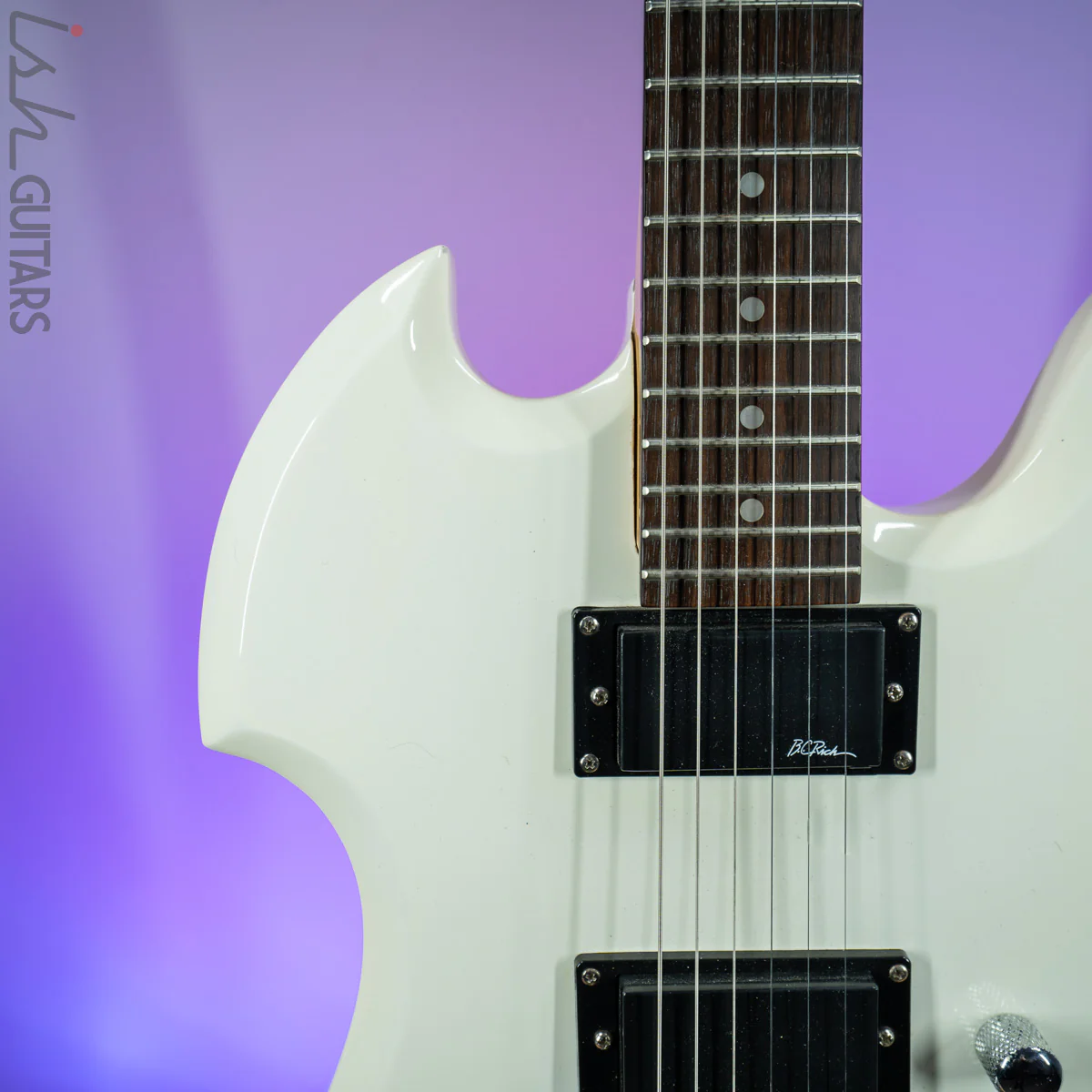1990's B.C. Rich Mockingbird White Kahler Tremolo - Image 3