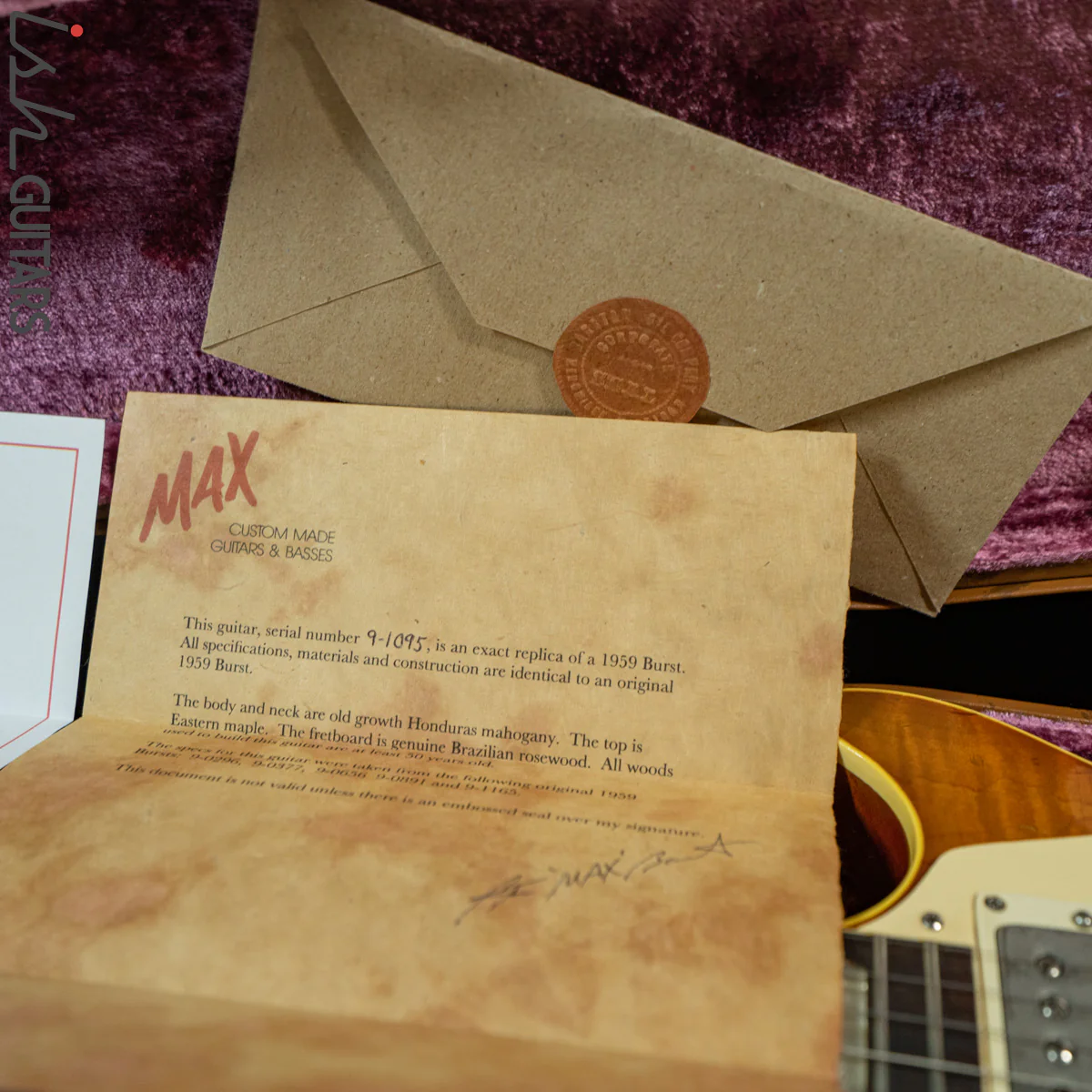1990's Max Burst Gibson Les Paul Copy Dark Lemon Burst - Image 27