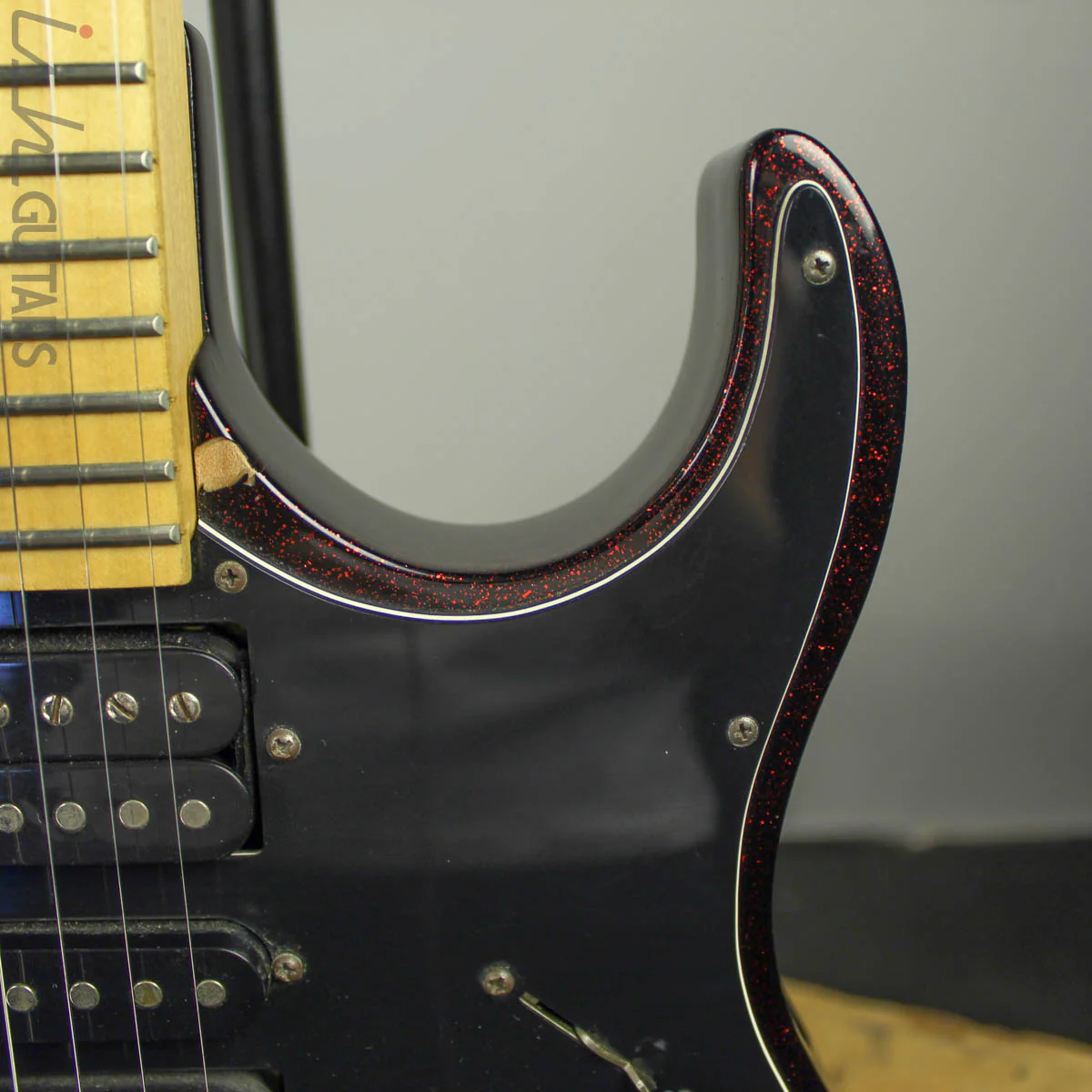 1990s Washburn MG-44 Black Cherry Sparkle - Image 6