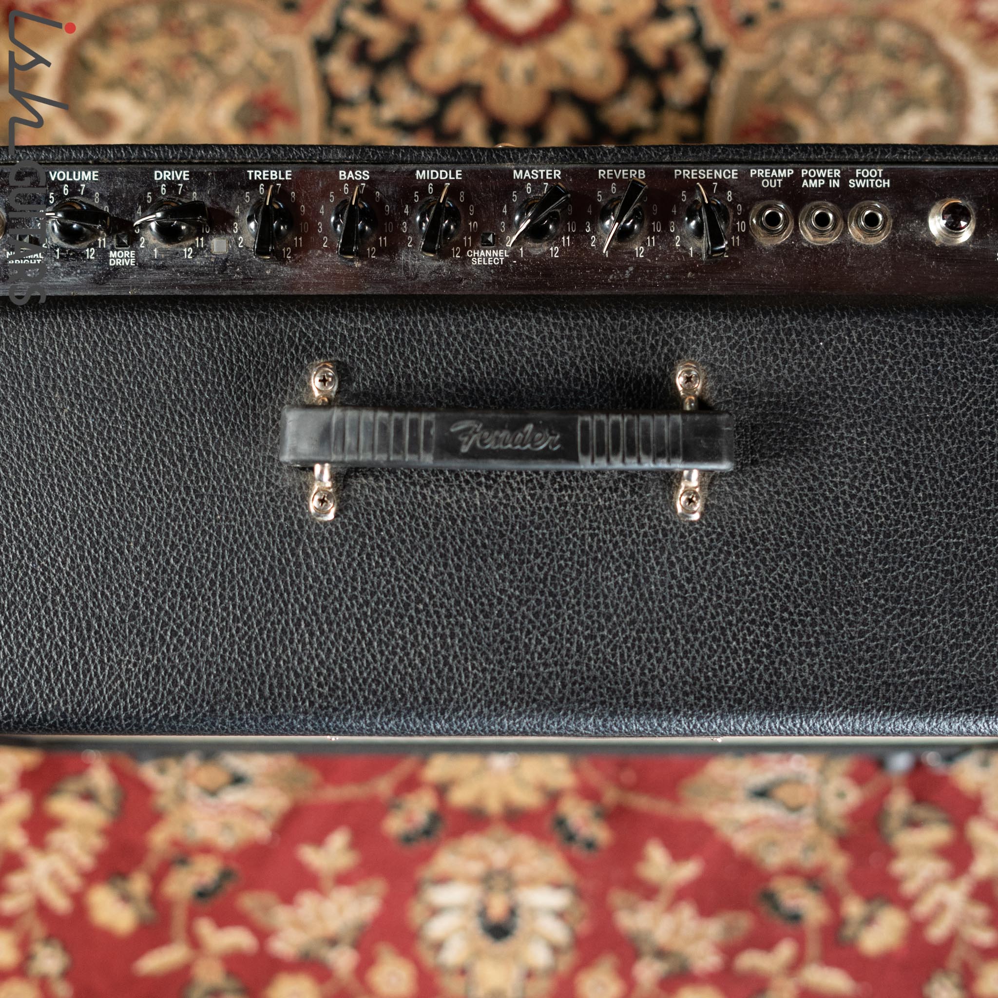 1991 Fender DeVille Combo Amplifier Black Tolex - Image 4